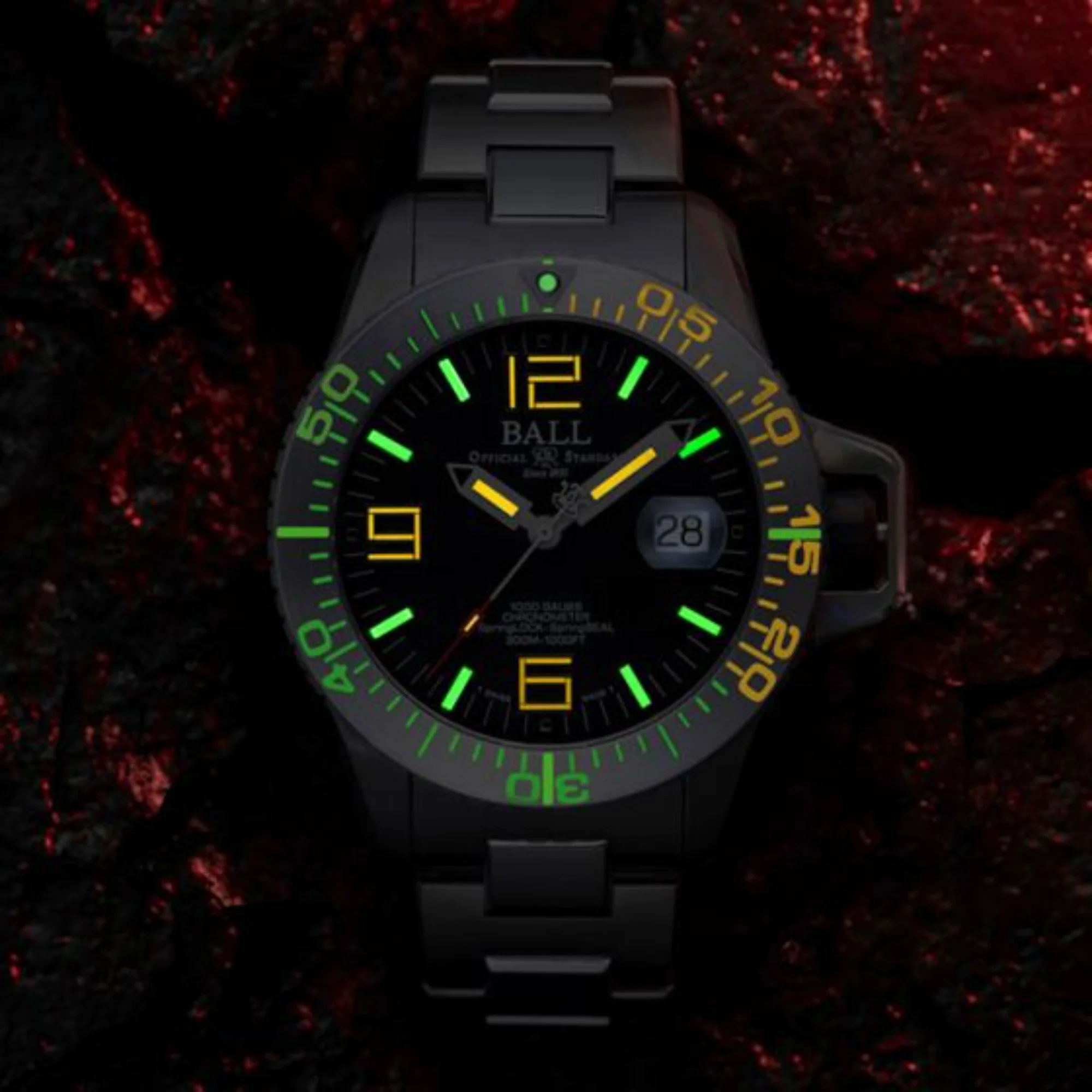 Ball Engineer Hydrocarbon EOD Limited Edition Automatic Black Dial Titanium/Steel Strap Men's Watch DM3200A-S1C-BK - Image 3