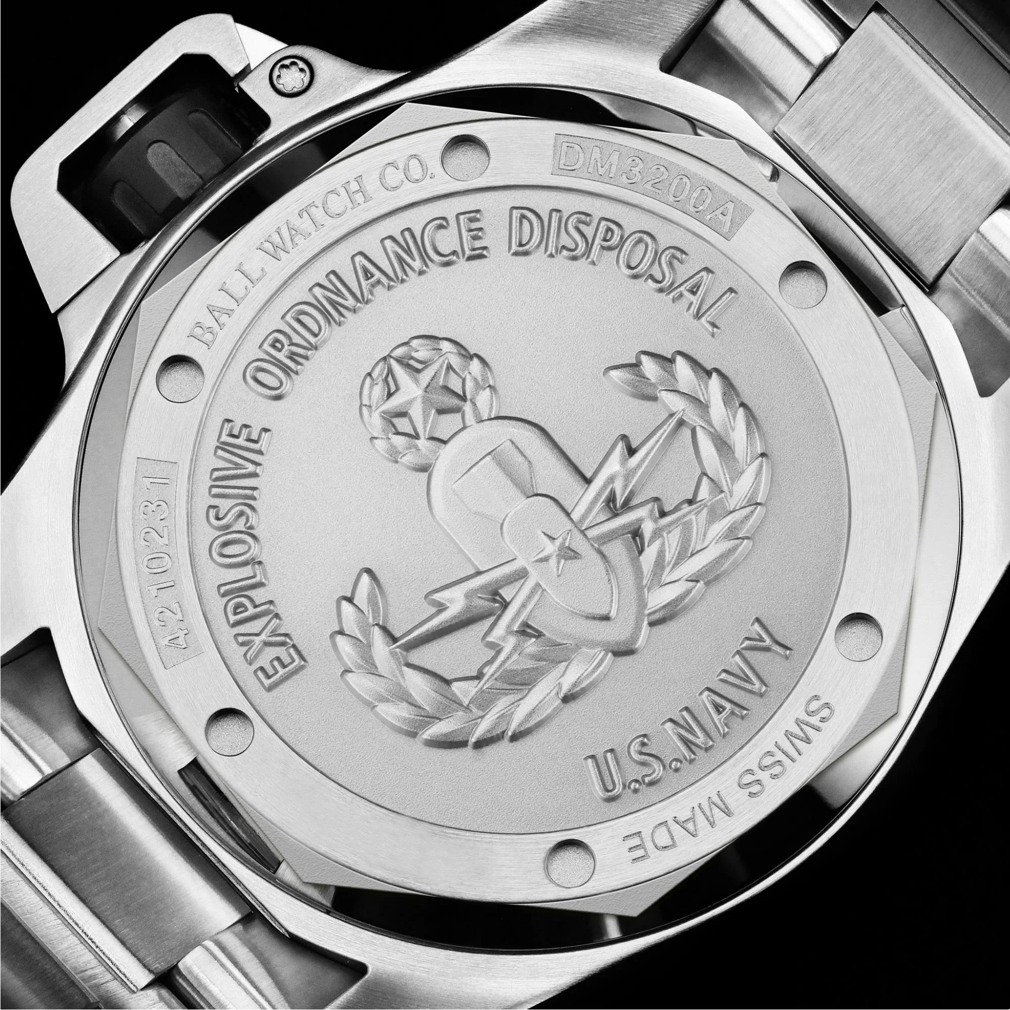 Ball Engineer Hydrocarbon EOD Limited Edition Automatic Black Dial Titanium/Steel Strap Men's Watch DM3200A-S1C-BK - Image 7