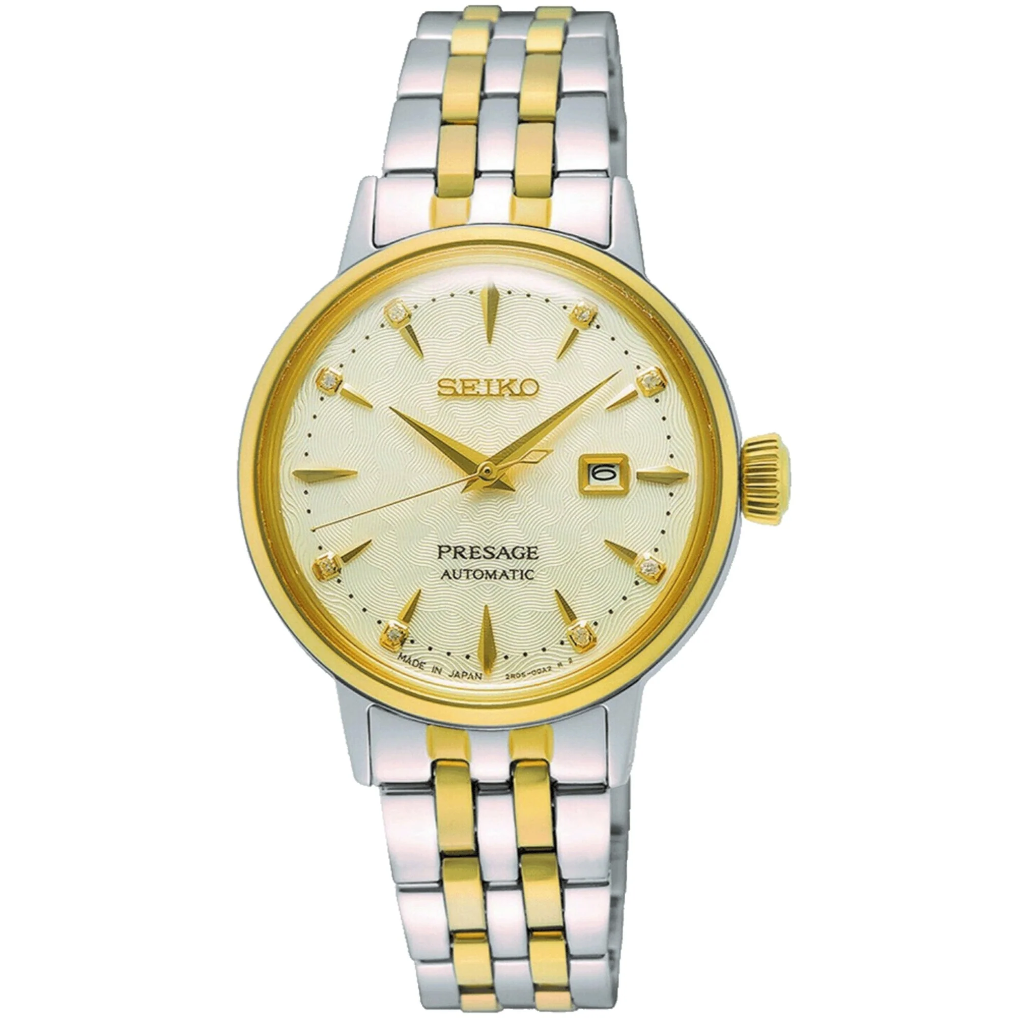 Seiko Presage Cocktail Time âWhite Ladyâ Diamond Twist Cream Dial Ladies Watch SRE010J1 - Image 6