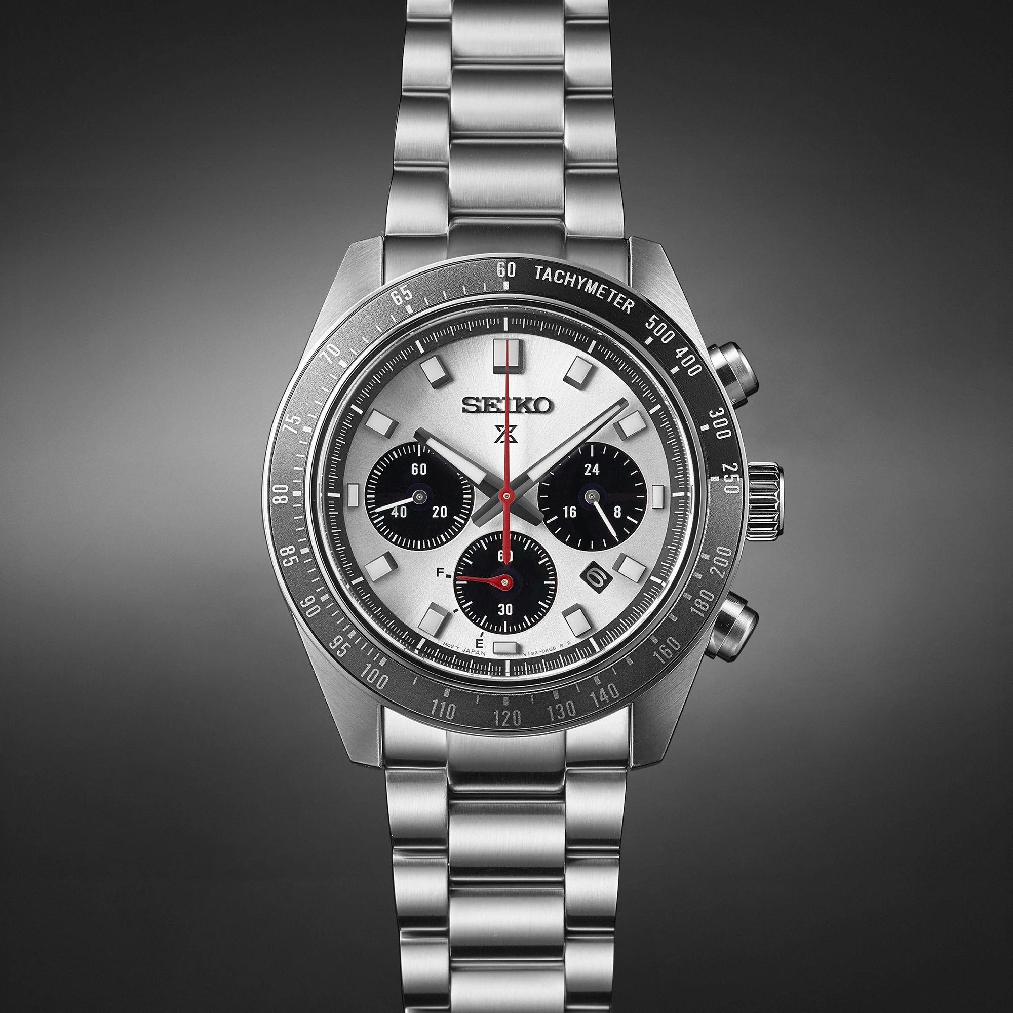 Seiko Prospex Speedtimer Go Large Solar Chronograph Silver Dial Stainless Steel Bracelet Men's Watch SSC911P1 - Image 9