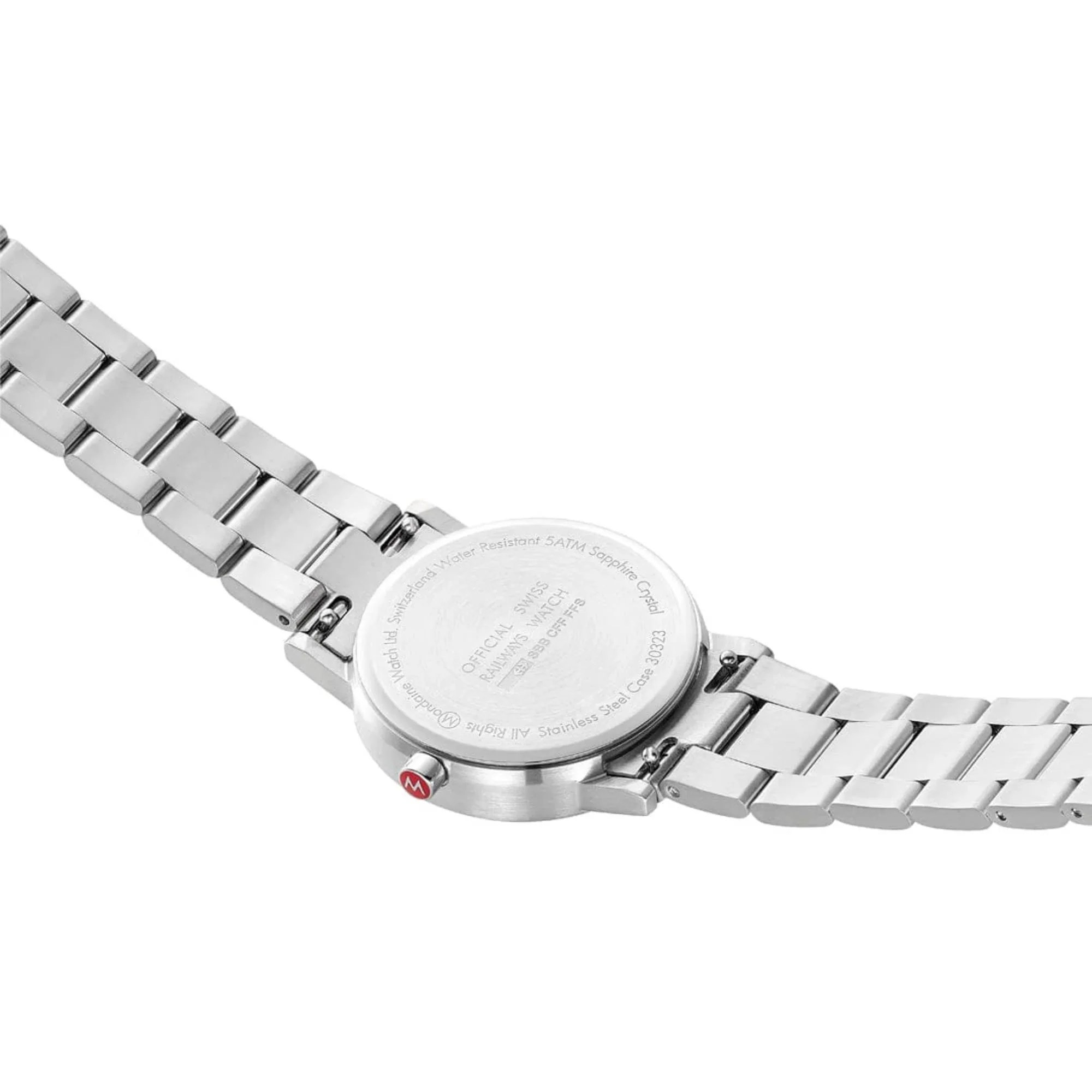 Mondaine Classic Stainless Steel Strap White Dial Ladies Watch A658.30323.11SBJ - Image 3