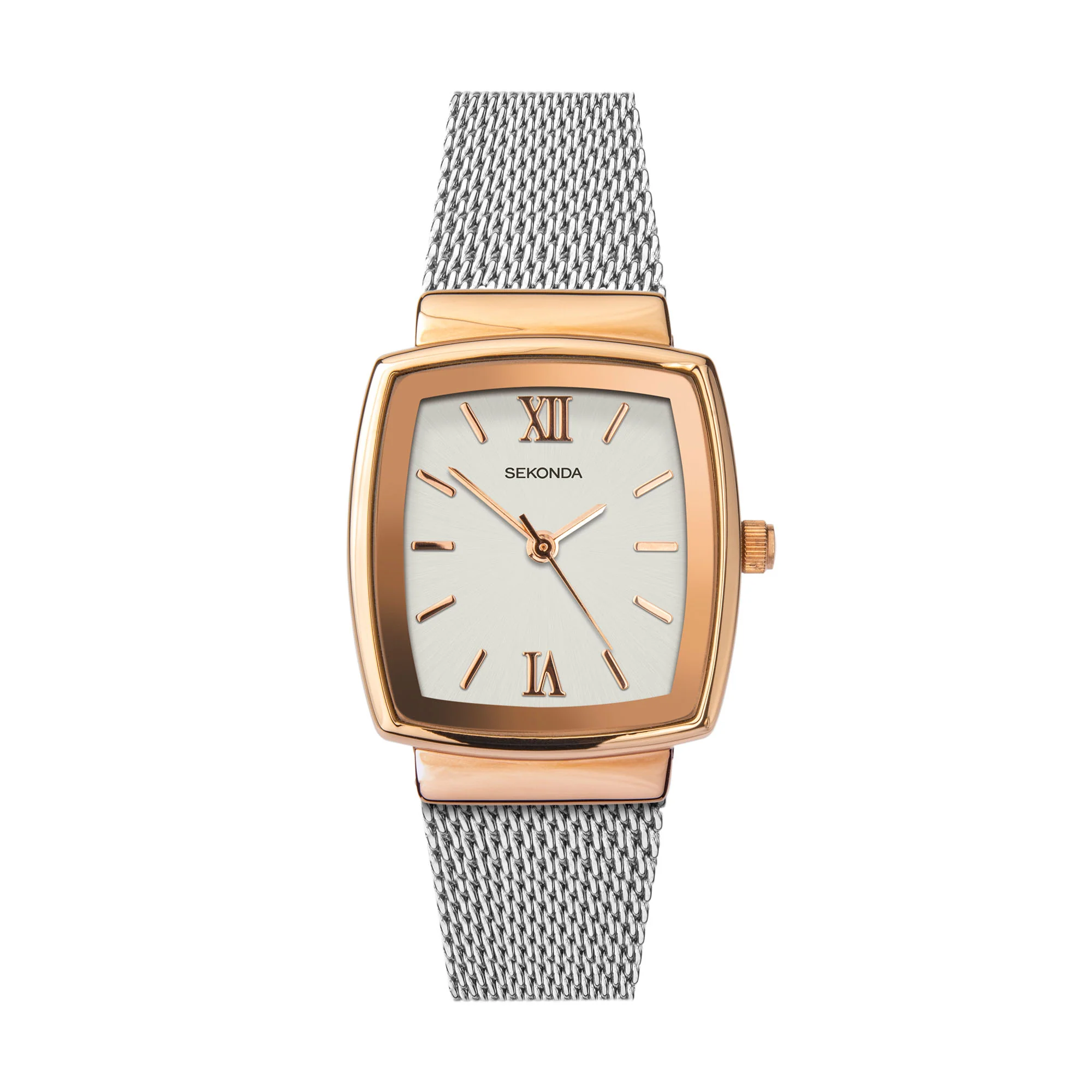 Sekonda Quartz White Dial Milanese Bracelet Ladies Watch 40074 - Image 2