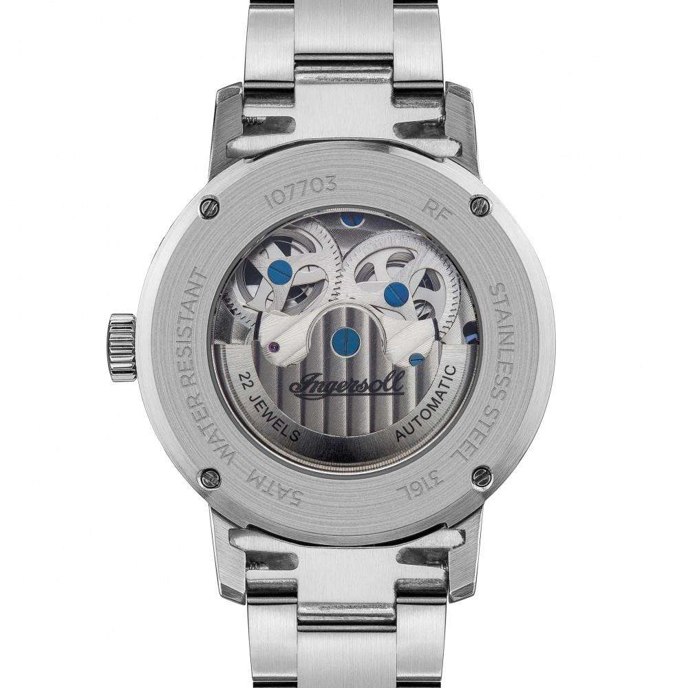 Ingersoll The Jazz 1892 Automatic Silver Dial Steel Bracelet Men's Watch I07703 - Image 5