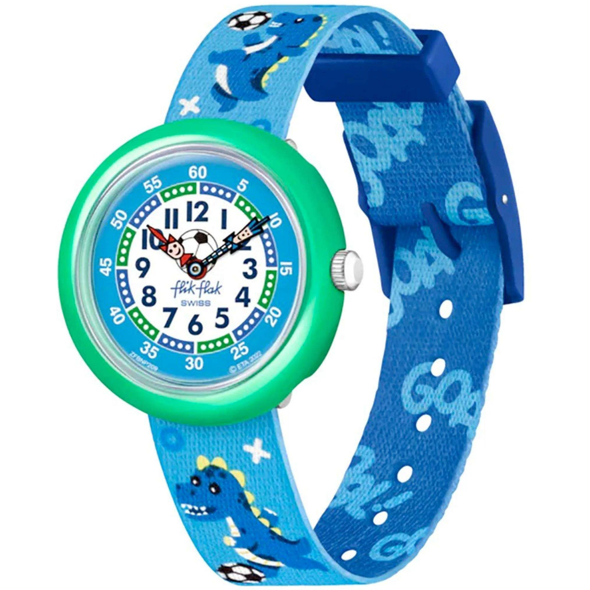 Flik Flak Soccerozauraus Sport Lovers Children Kids Watch FBNP209 - Image 2