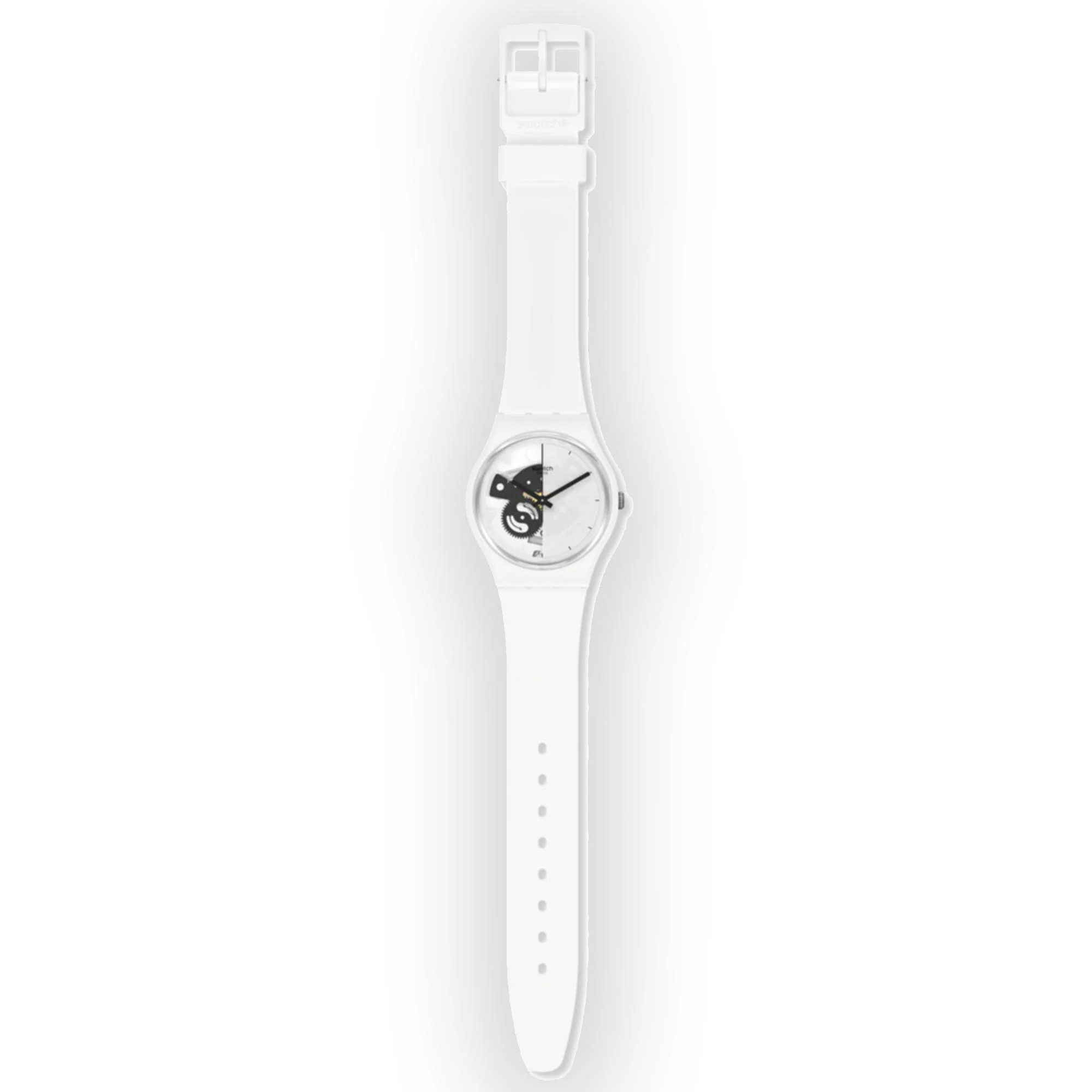 Quartz Bioceramic White Dial White Strap Unisex Watch SO31W101 - Image 2