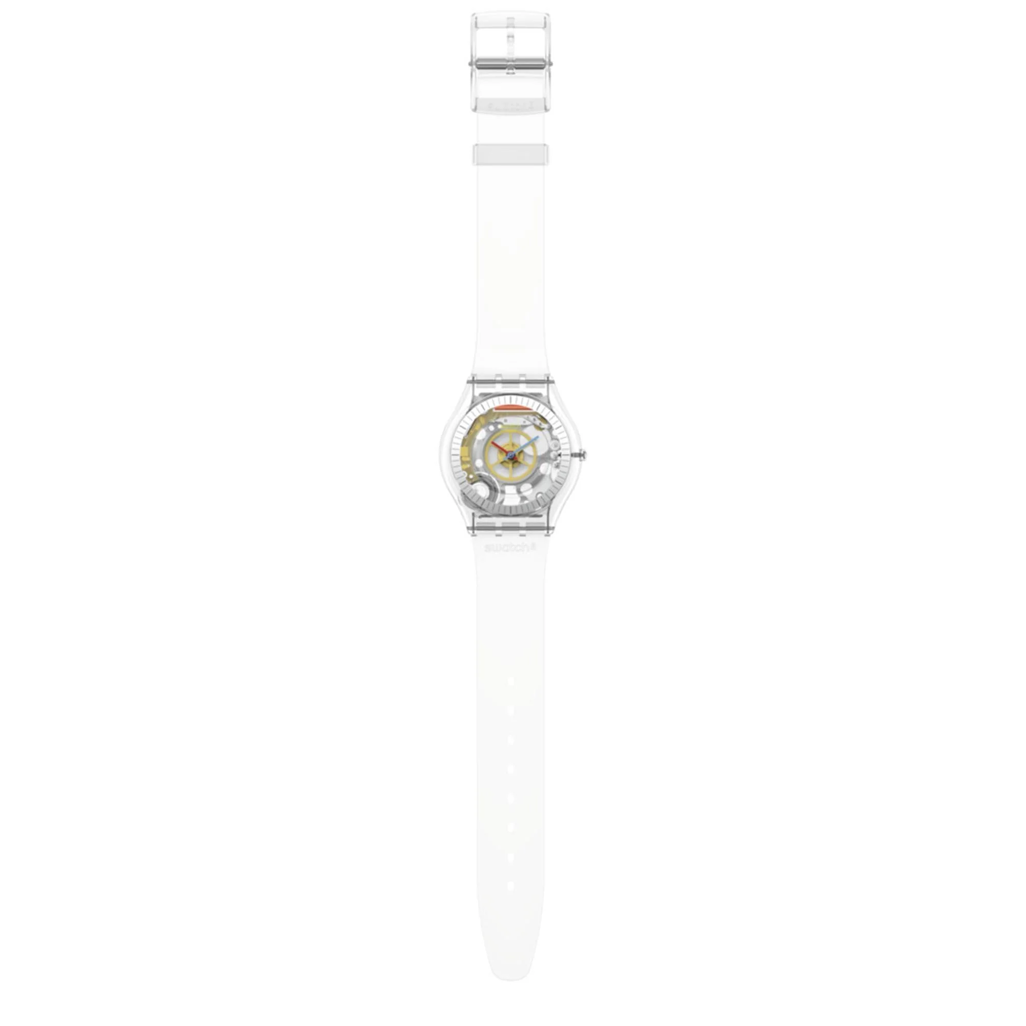 Swatch Quartz Clear Dial Clear Strap Unisex Watch SS08K109 - Image 2