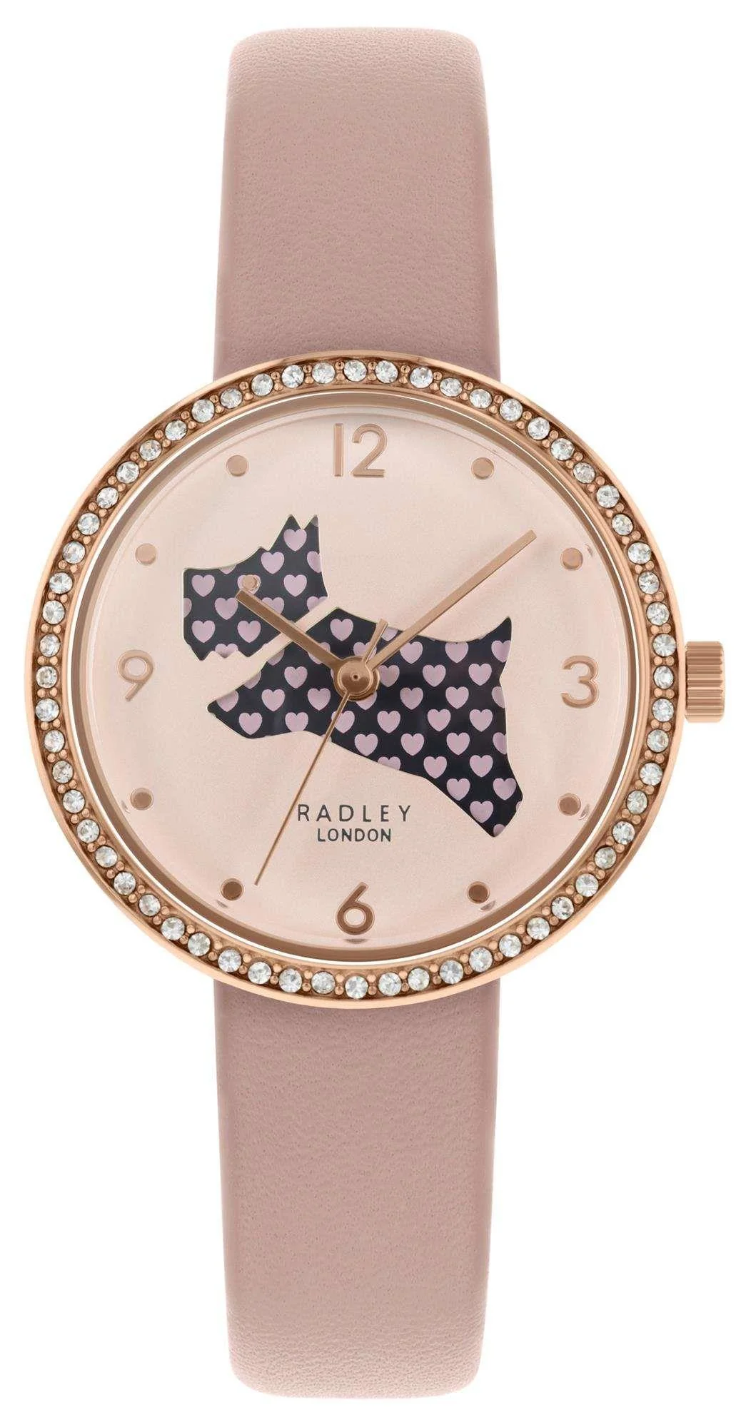 Radley Love Is In The Air Heart Dog Dial Pink Silicone Quartz Ladies Watch RY2806 - Image 2