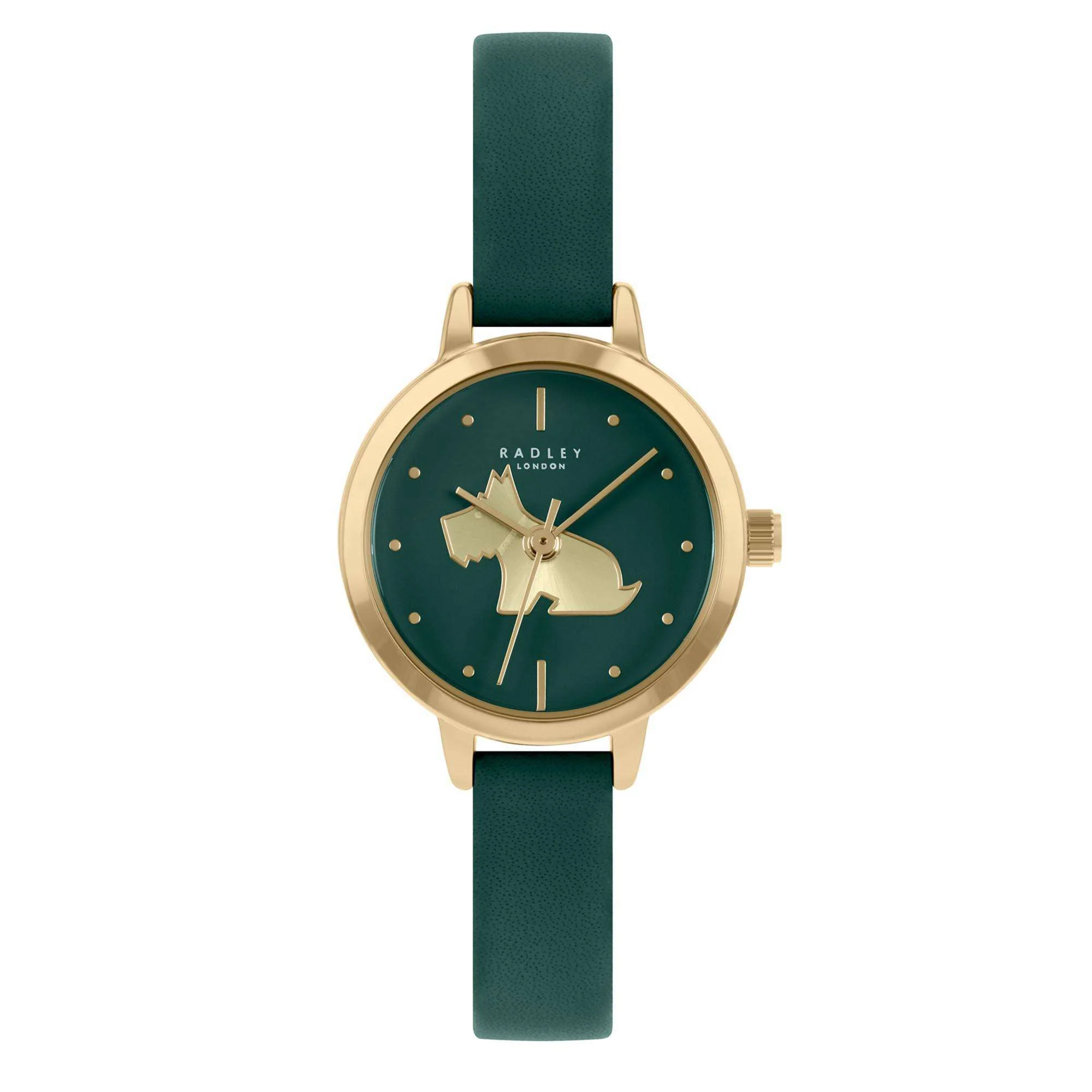 Radley Quartz Green Dial Leather Strap Ladies Watch Necklace Set RY21308A-SET