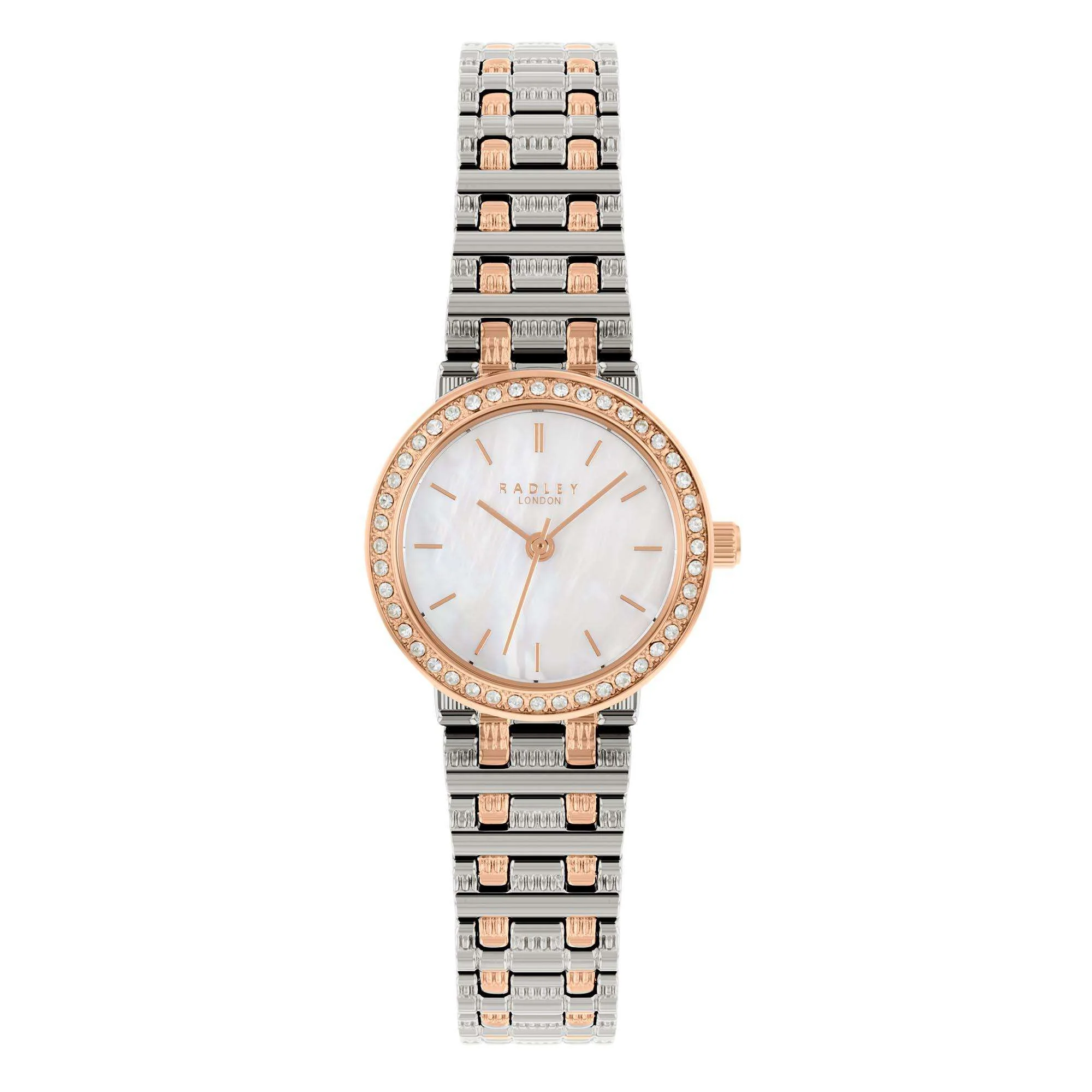 Radley Quartz Mother of Pearl Dial Two Tone Brass Bracelet Ladies Watch RY4565 - Image 4