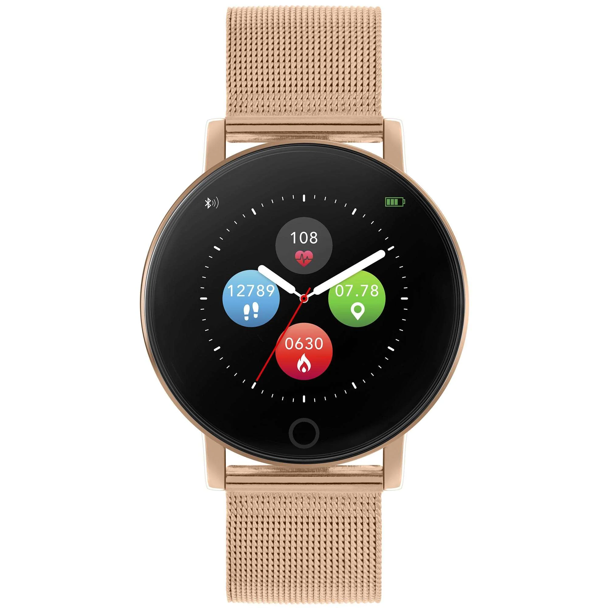 Reflex Active Series 05 Quartz Black Dial Rose Gold PVD Milanese Bracelet Ladies Watch RA05-4016 - Image 3