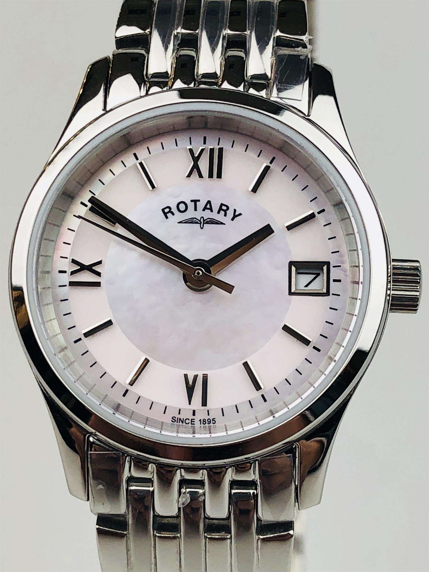 Rotary Core Mother of Pearl Dial Stainless Steel Ladies' Watch LB00792/07 - Image 2