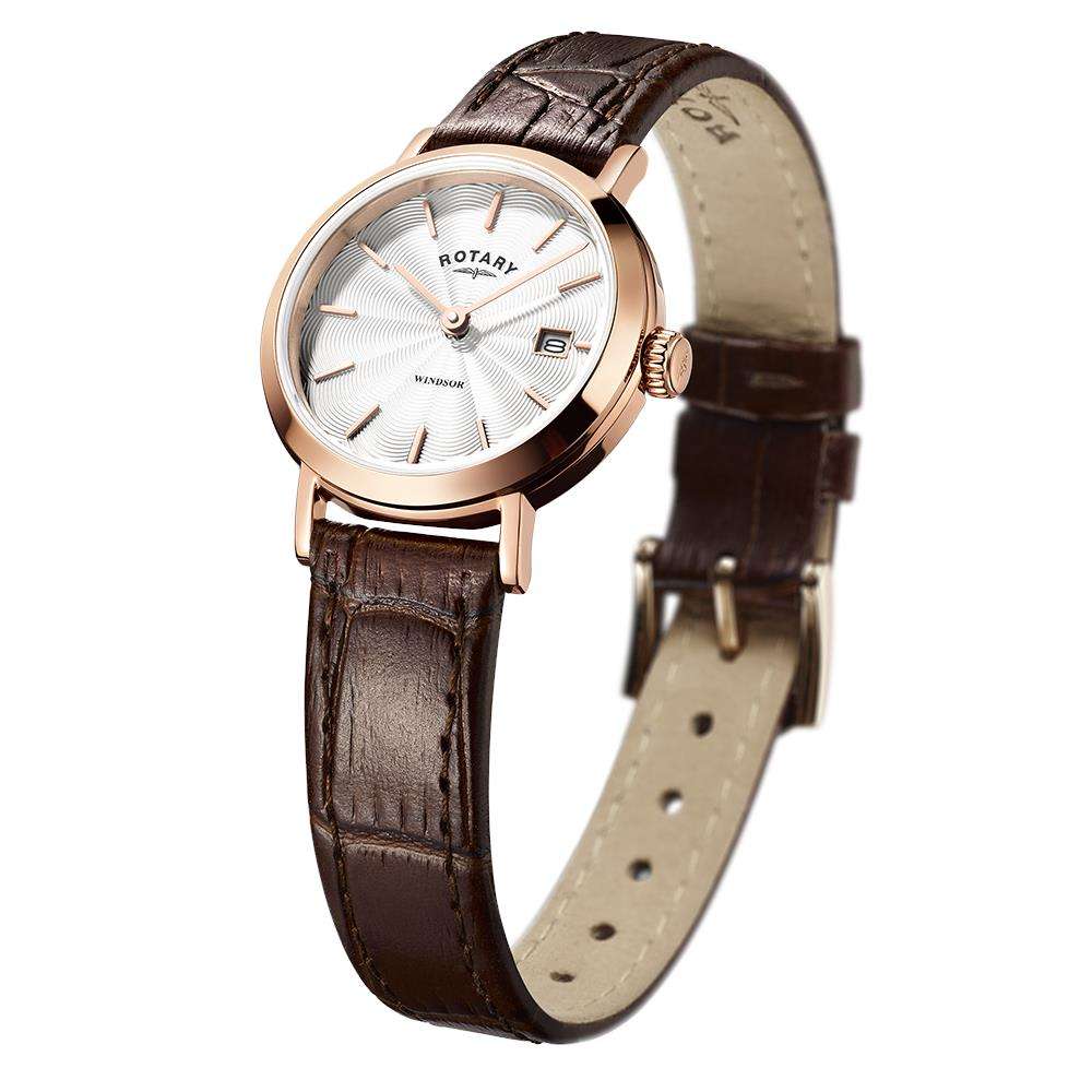 Rotary Windsor Rose Gold Date Ladies’ Watch - Image 2