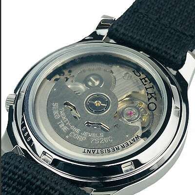 Seiko 5 Automatic Black Dial Black NATO Fabric Strap Men's Watch SNK809K2 - Image 21