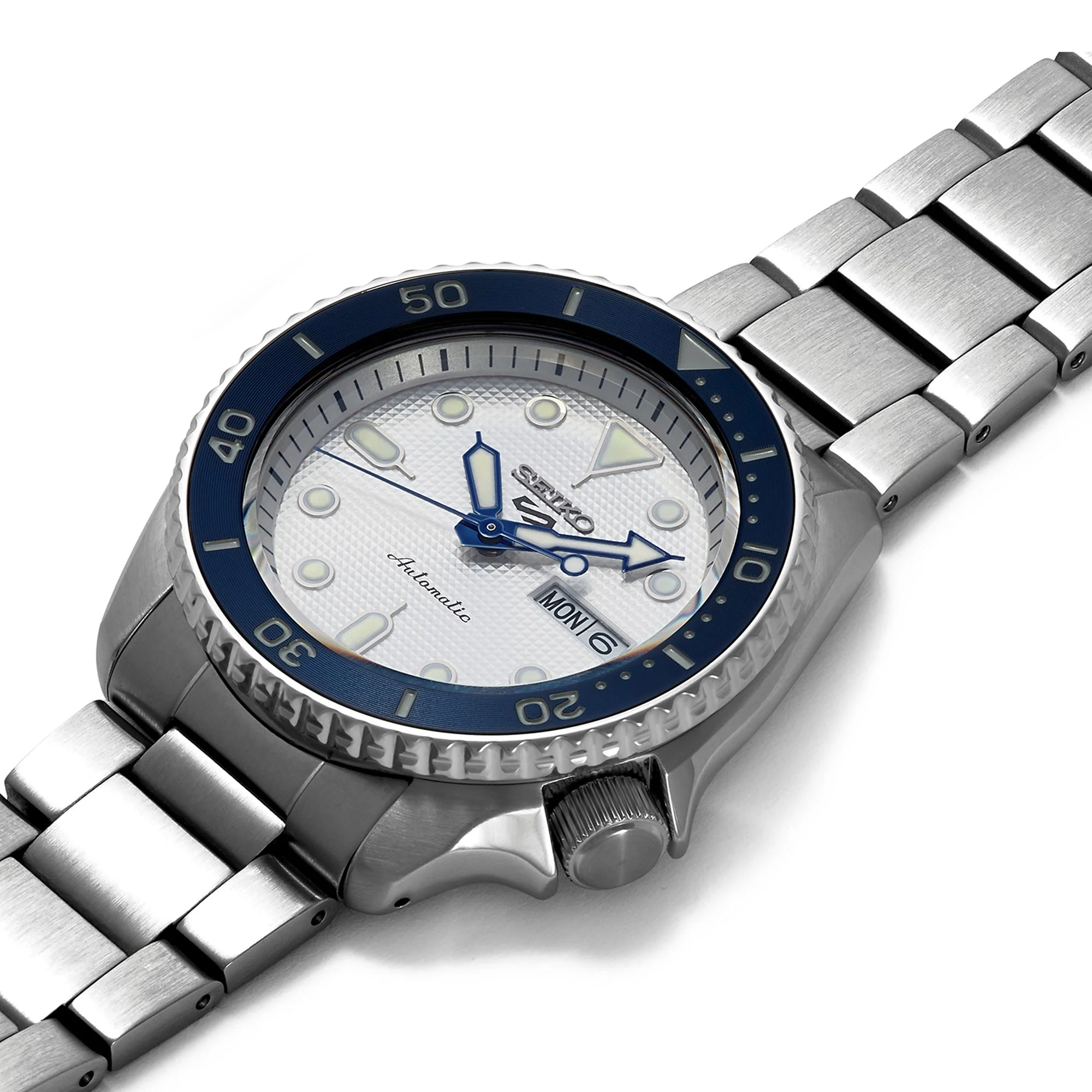 Seiko 5 Sports 140th Anniversary Limited Edition Automatic White Dial Stainless Steel Bracelet Men's Watch SRPG47K1 - Image 3