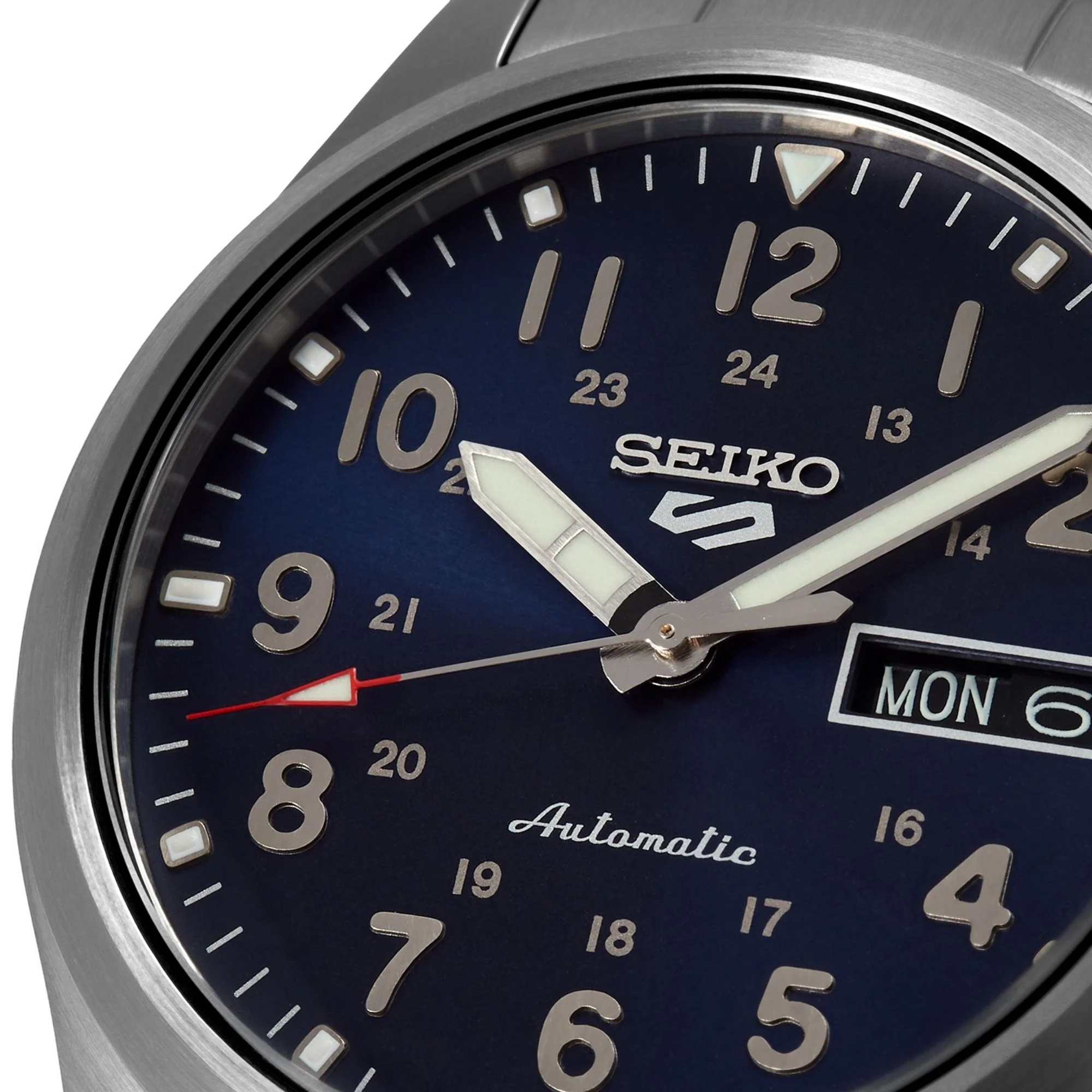 Seiko 5 Sports Field Military Collection Automatic Movement Blue Dial Stainless Steel Bracelet Men's Watch SRPG29K1 - Image 8
