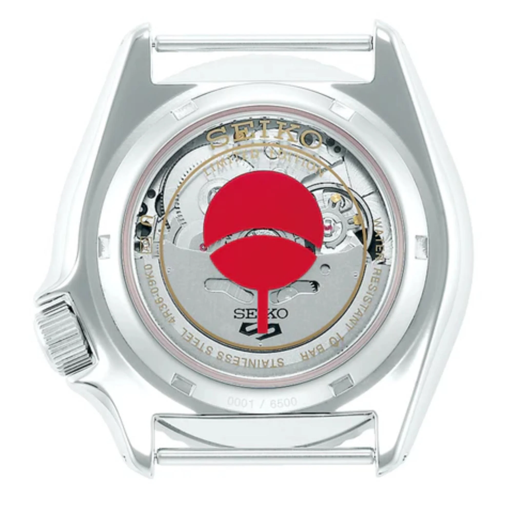 Seiko 5 Sports Boruto & Naruto âSaradaâ Limited Edition Red Dial Nylon Strap Men's Watch SRPF67K1 - Image 4