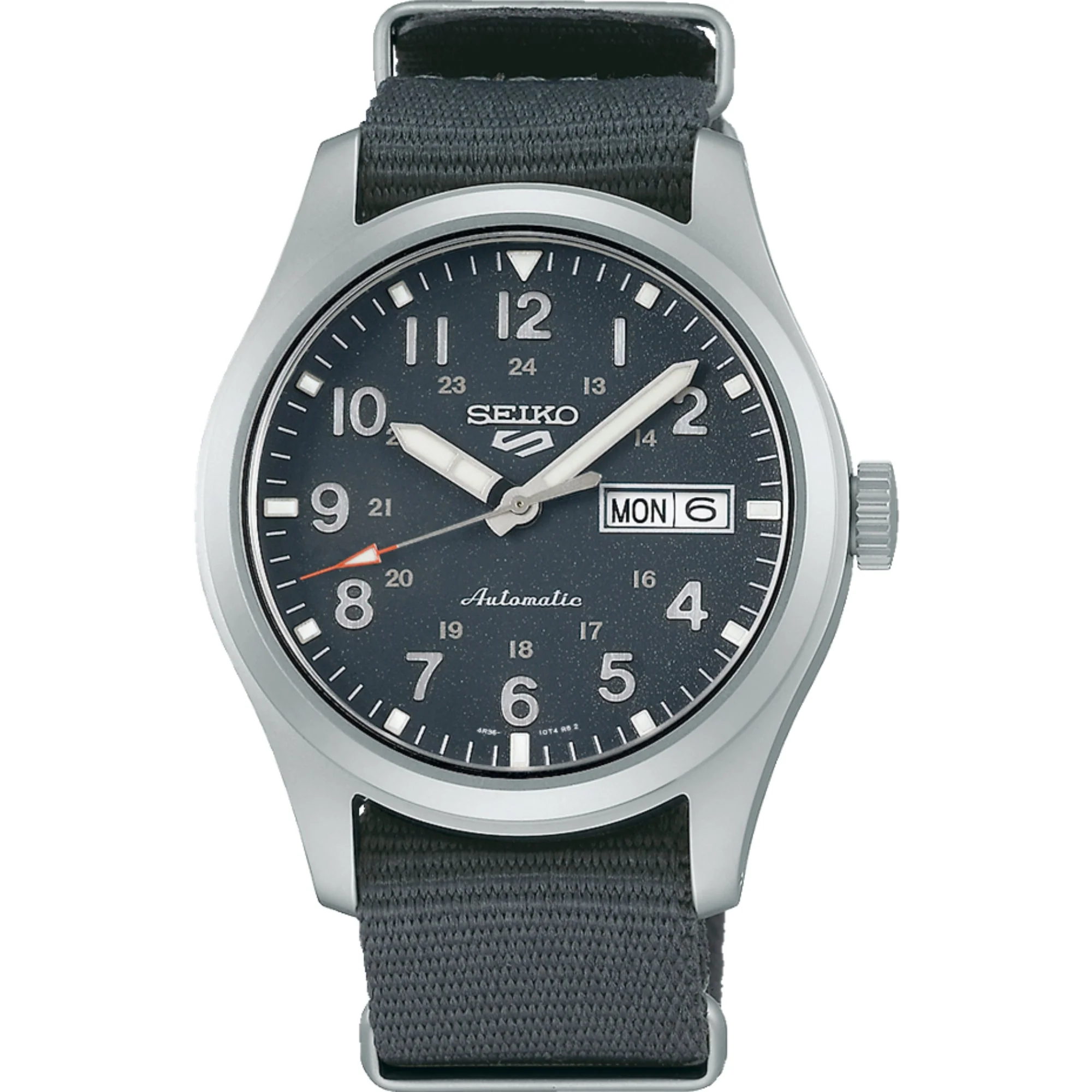 Seiko 5 Sports Field Watch Automatic Grey Dial Grey NATO Strap Men's Watch SRPG31K1 - Image 7