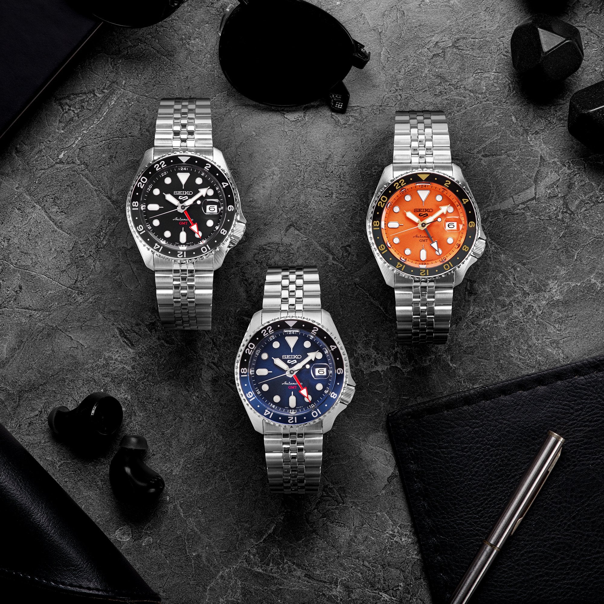 Seiko 5 Sports GMT WatchNation Exclusive 'Mikan Orange Dial SKX Re-Interpretation Men's Watch SSK005K1 - Image 9