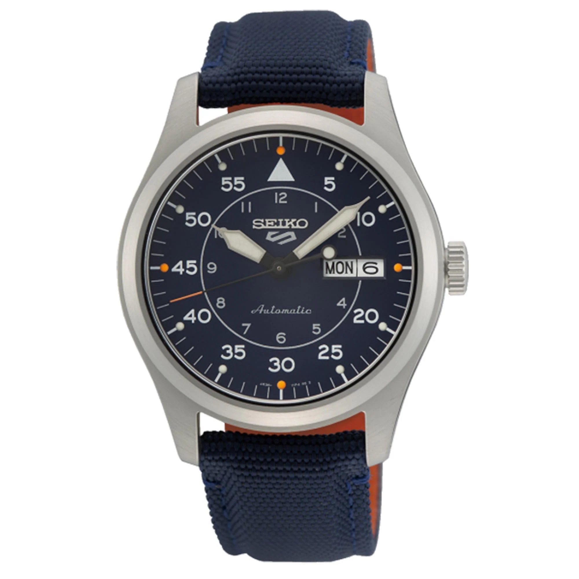 Seiko 5 Sports Flieger Pilot/Aviation Automatic Blue Dial Blue NATO Strap Men's Watch SRPH31K1 - Image 3