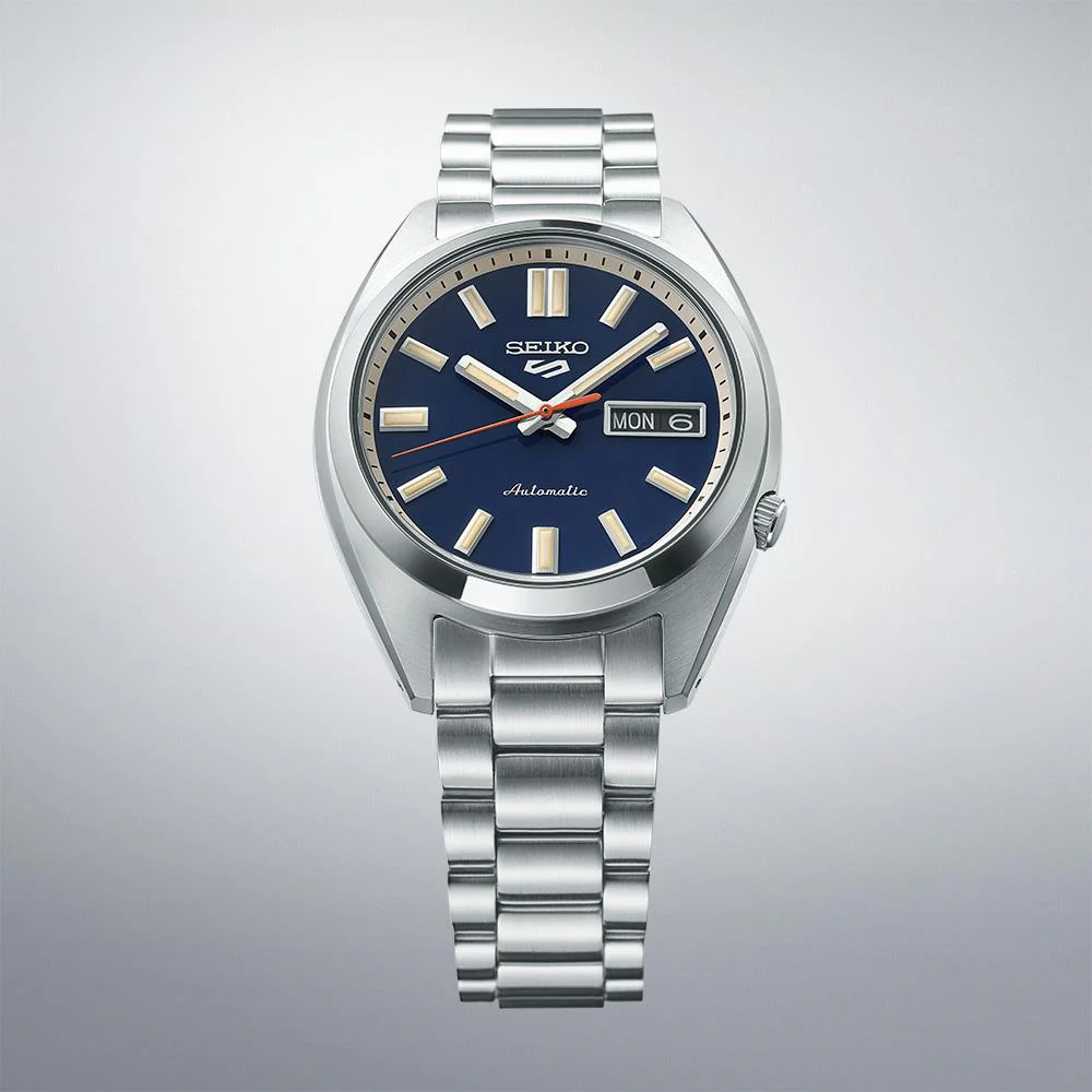 Seiko 5 Sports SNXS Classic āRinse Blueā Blue Dial Steel Bracelet Men's Watch SRPK87K1 - Image 4