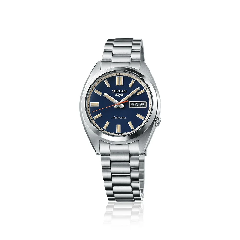 Seiko 5 Sports SNXS Classic āRinse Blueā Blue Dial Steel Bracelet Men's Watch SRPK87K1 - Image 5