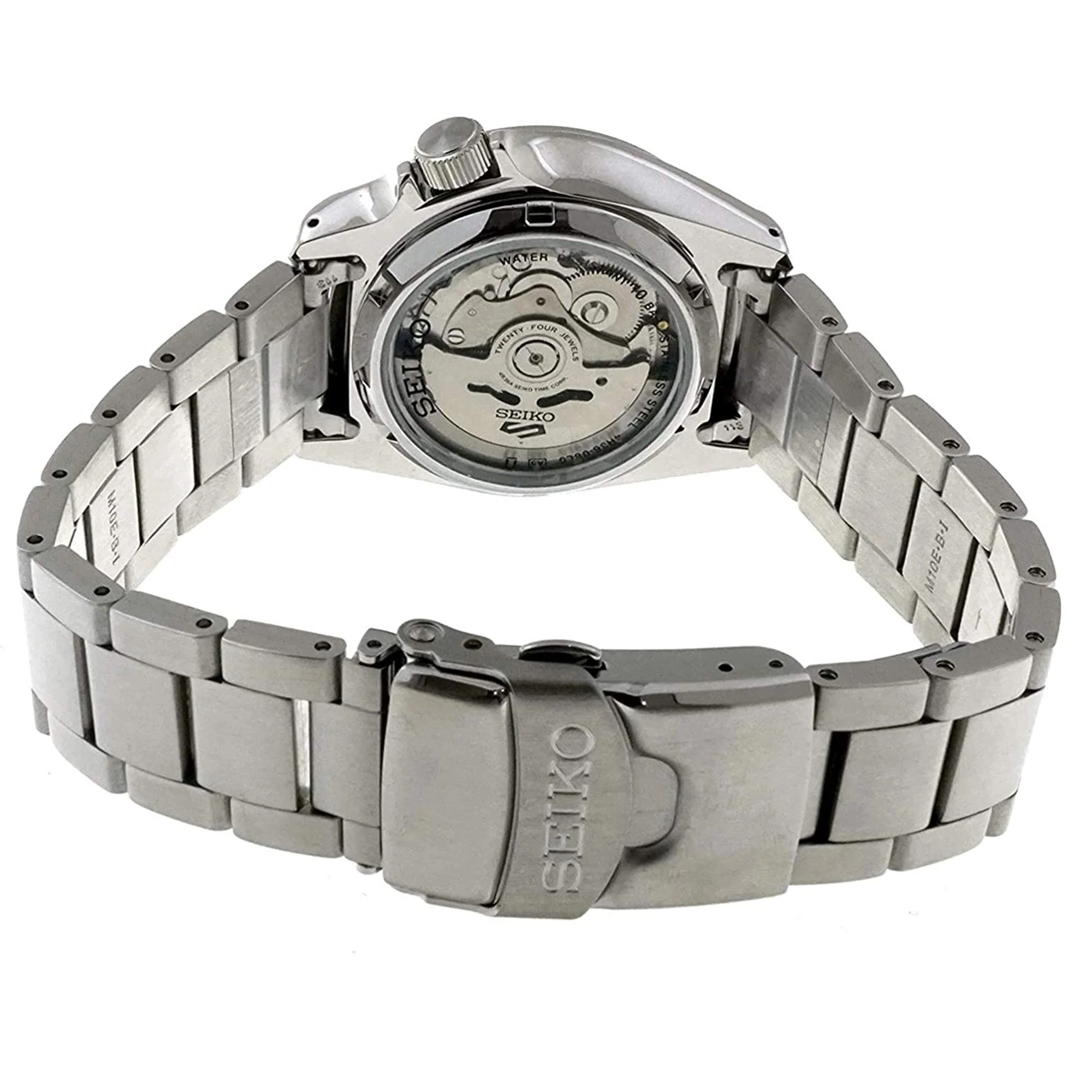 Seiko 5 Sports Solid Boy Automatic Grey Dial Silver Steel Men's Watch SRPE51K1 - Image 4