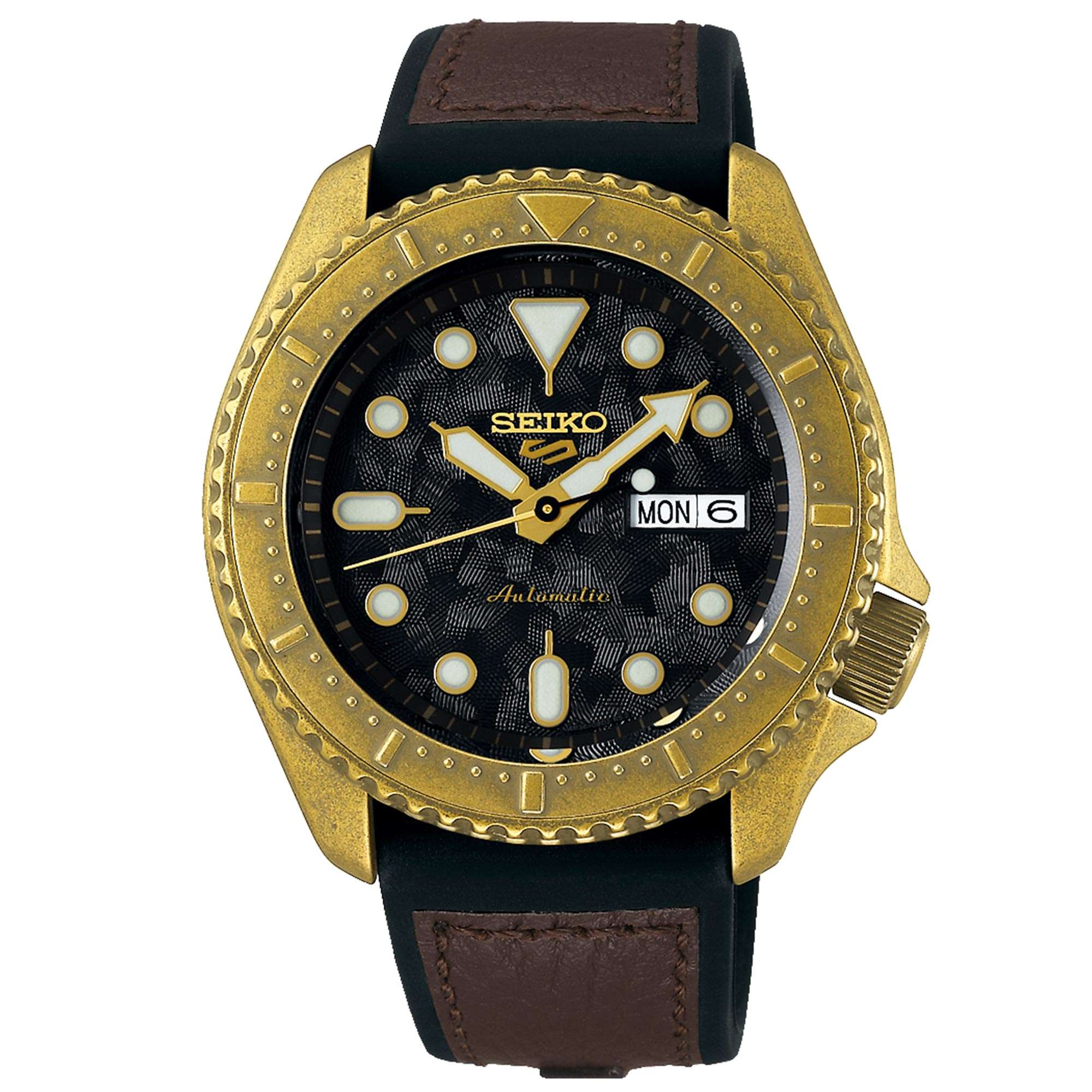 Seiko 5 Sports Vintage Automatic Black Dial Men's Watch SRPE80K1 - Image 3