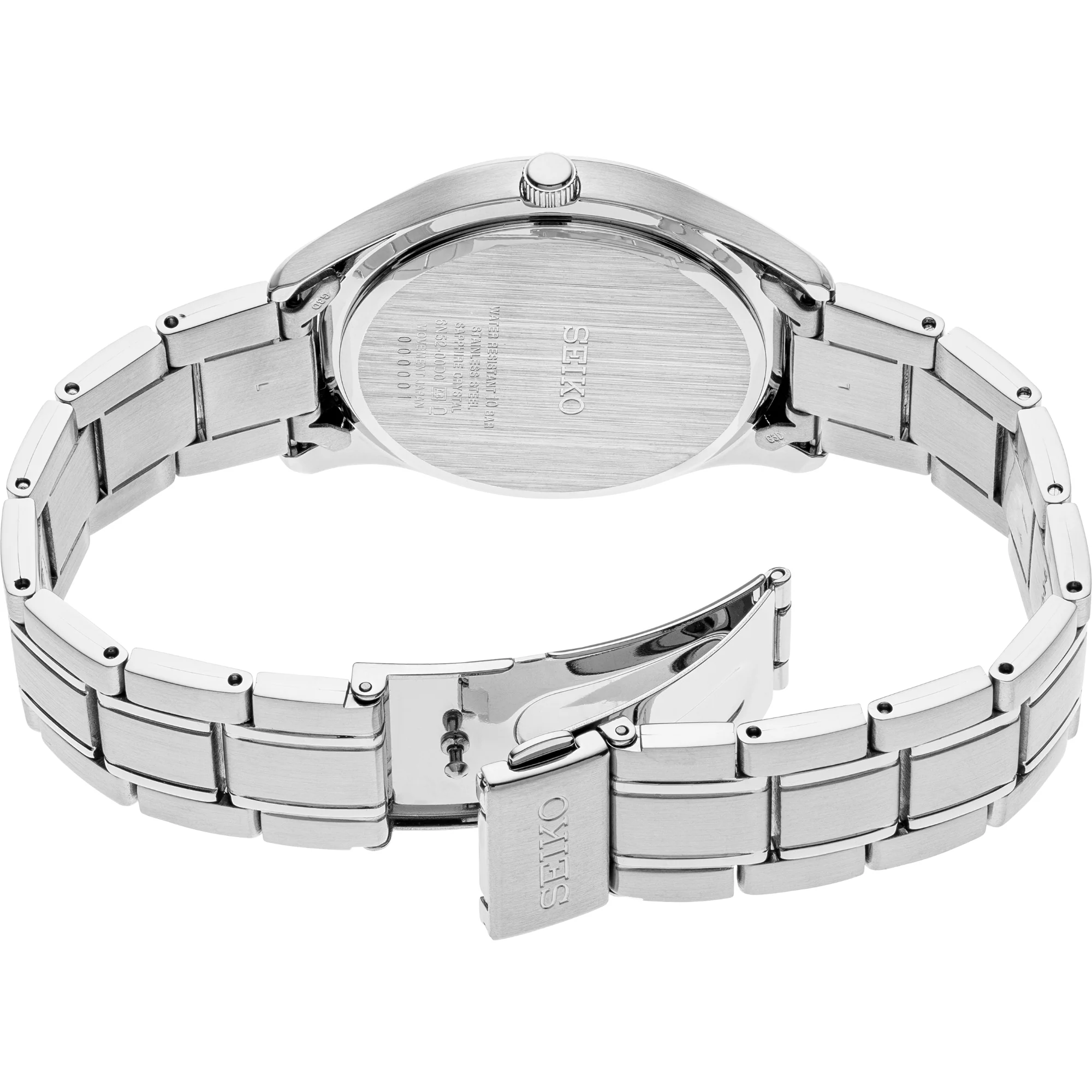 Seiko Conceptual Quartz Blue Dial Steel Strap Men's Watch SUR419P1 - Image 9