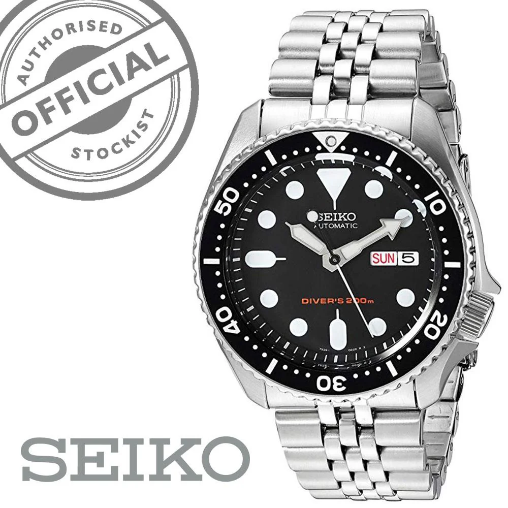 Seiko Diver's Automatic Black Dial Stainless Steel Jubilee Bracelet Men's Watch SKX007K2 REF: 62485 - Image 13