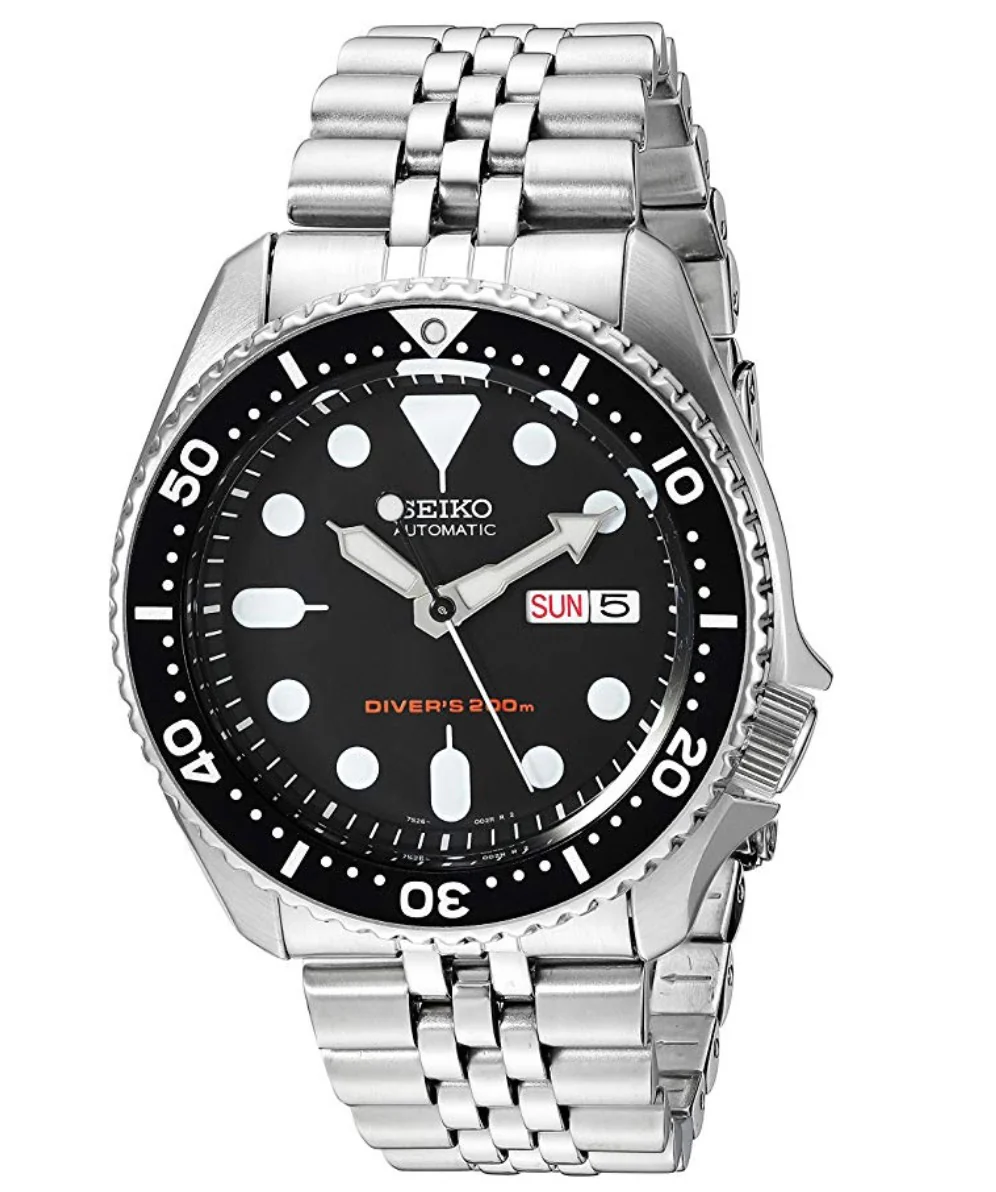 Seiko Diver's Automatic Black Dial Stainless Steel Jubilee Bracelet Men's Watch SKX007K2 REF: 62485 - Image 14