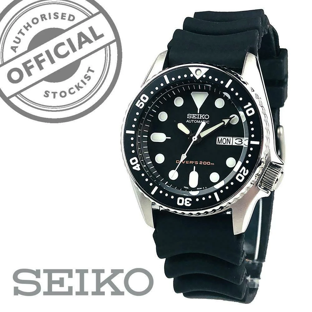 Seiko Diver's Automatic Black Dial Black Rubber Strap Men's Watch SKX013K1 - Image 22