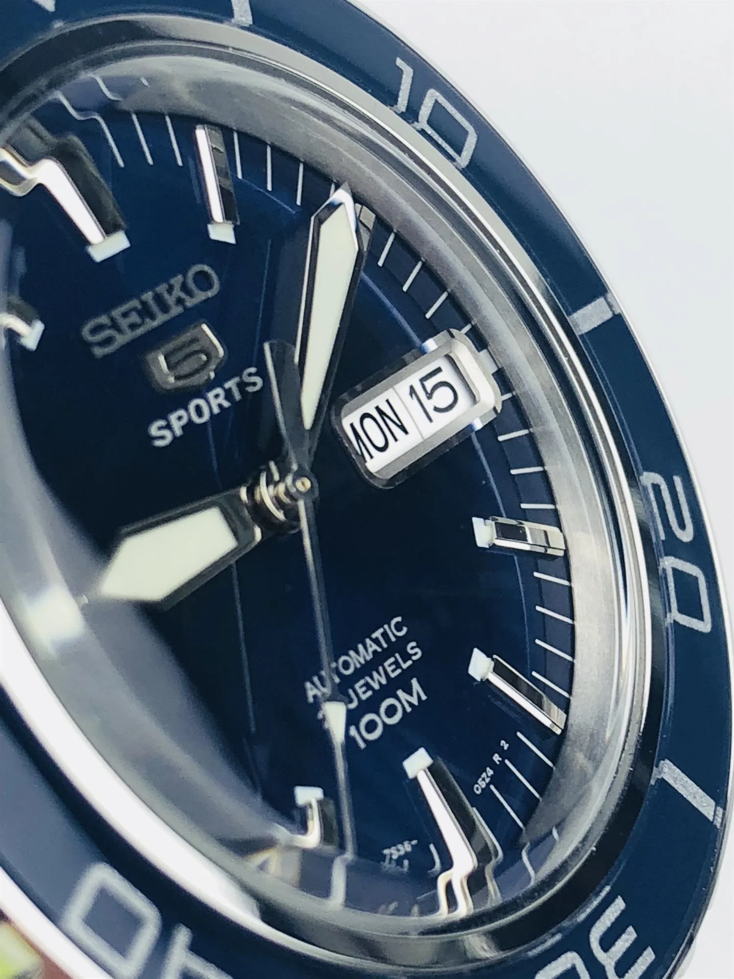 Seiko 5 Sports Automatic Blue Dial Stainless Steel Men's Watch SNZH53K1 - Image 11