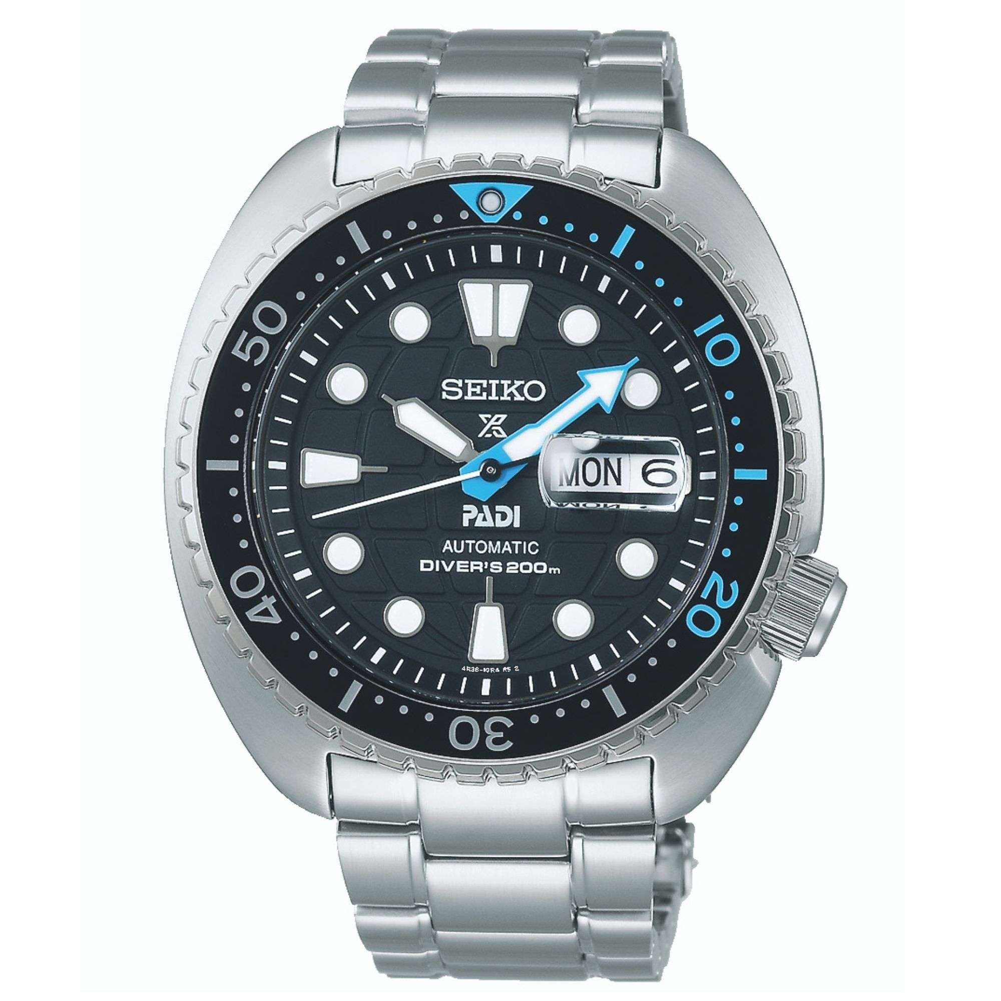 Seiko Prospex King Turtle PADI Automatic Black Dial Stainless Steel Bracelet Men's Watch SRPG19K1 - Image 7