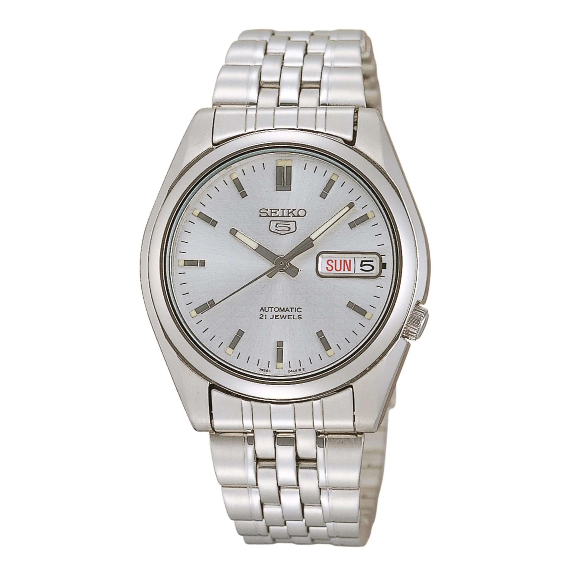 Seiko 5 Automatic Silver Dial Stainless Steel Men's Watch SNK355K1 - Image 6