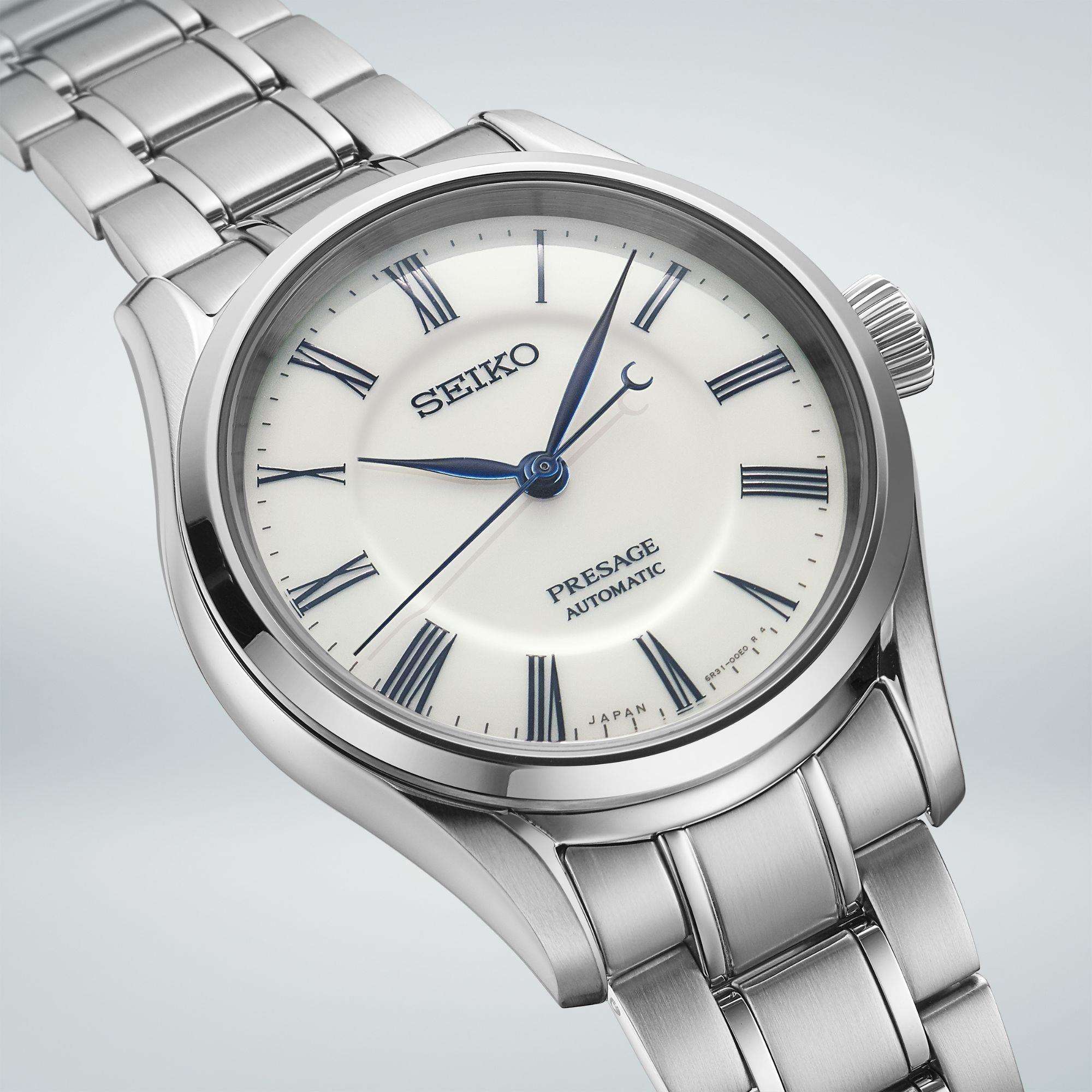 Seiko Presage "Hakuji" Arita Porcelain Dial Stainless Steel Bracelet Men's Watch SPB293J1 - Image 2