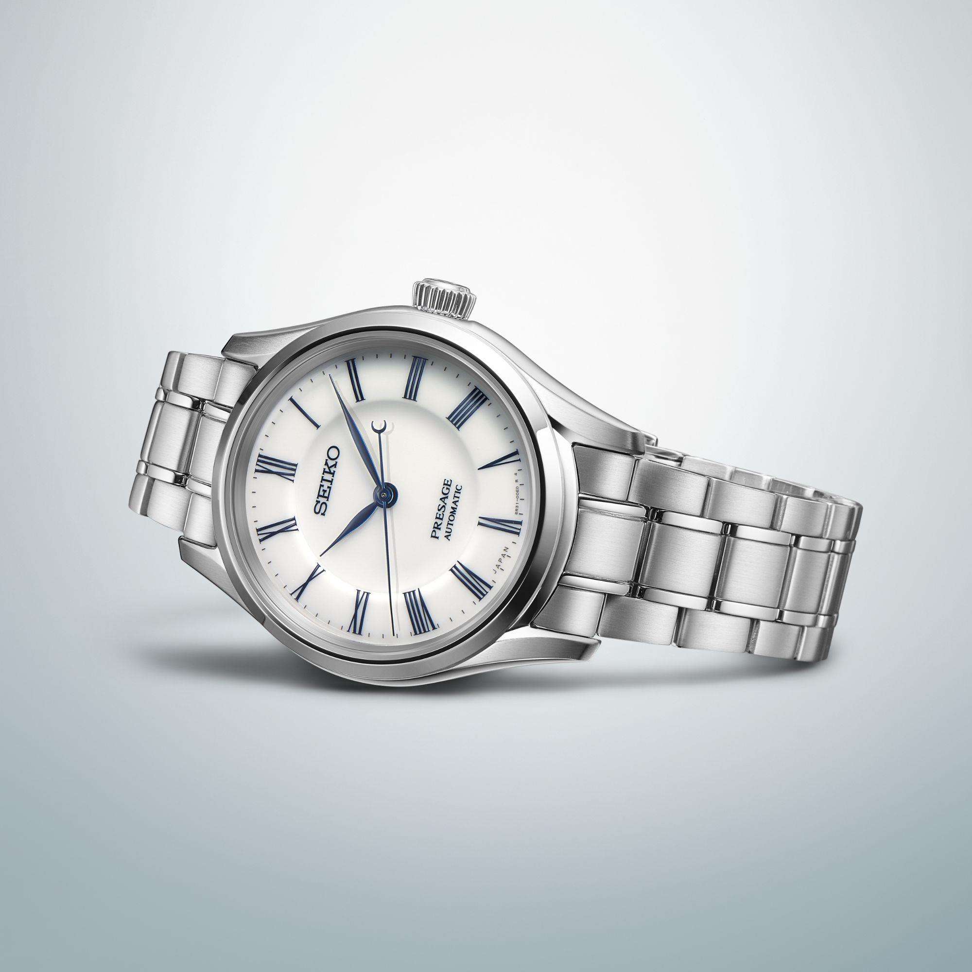Seiko Presage "Hakuji" Arita Porcelain Dial Stainless Steel Bracelet Men's Watch SPB293J1 - Image 4