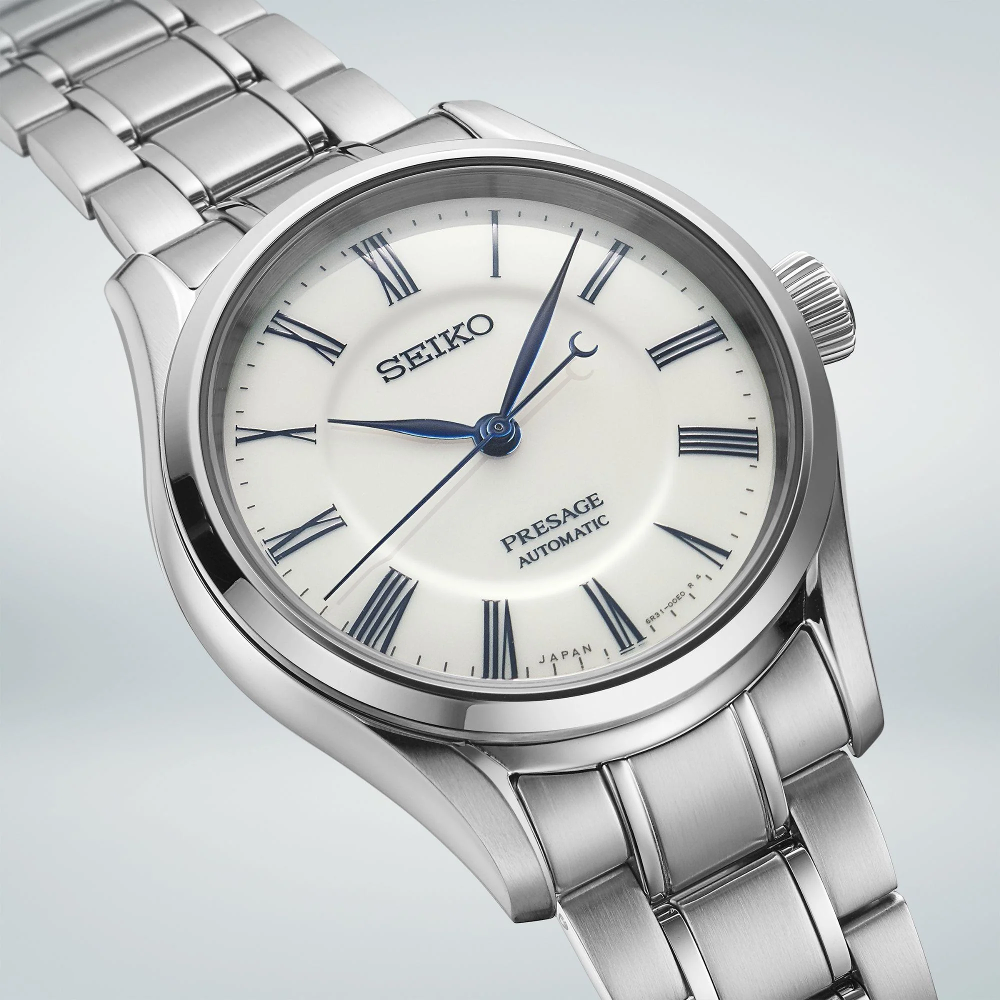 Seiko Presage "Hakuji" Arita Porcelain Dial Stainless Steel Bracelet Men's Watch SPB293J1 - Image 7