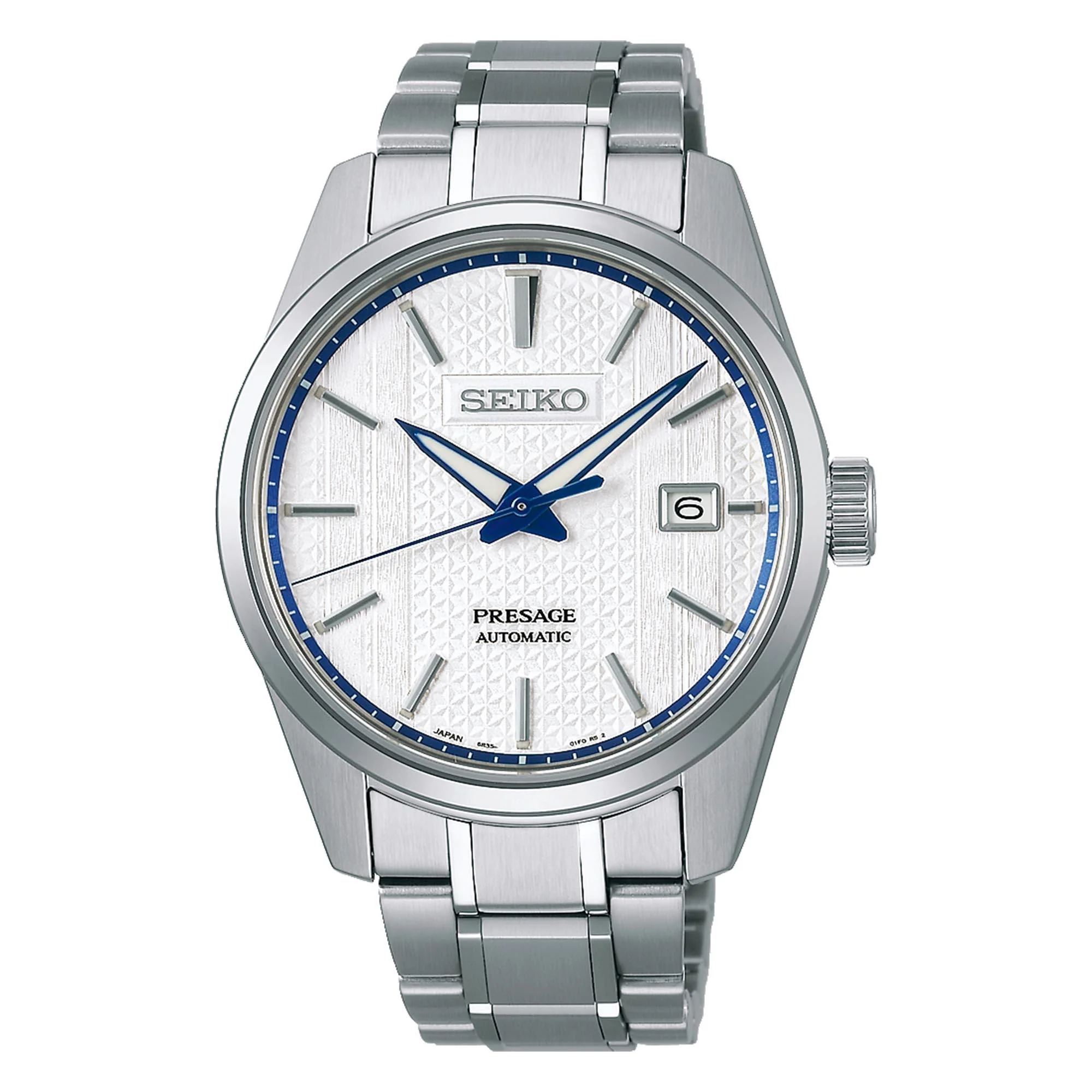 Seiko Presage Sharp Edged Series Zero Halliburton Automatic White Dial Stainless Steel Bracelet Men's Watch SPB277J1 - Image 2