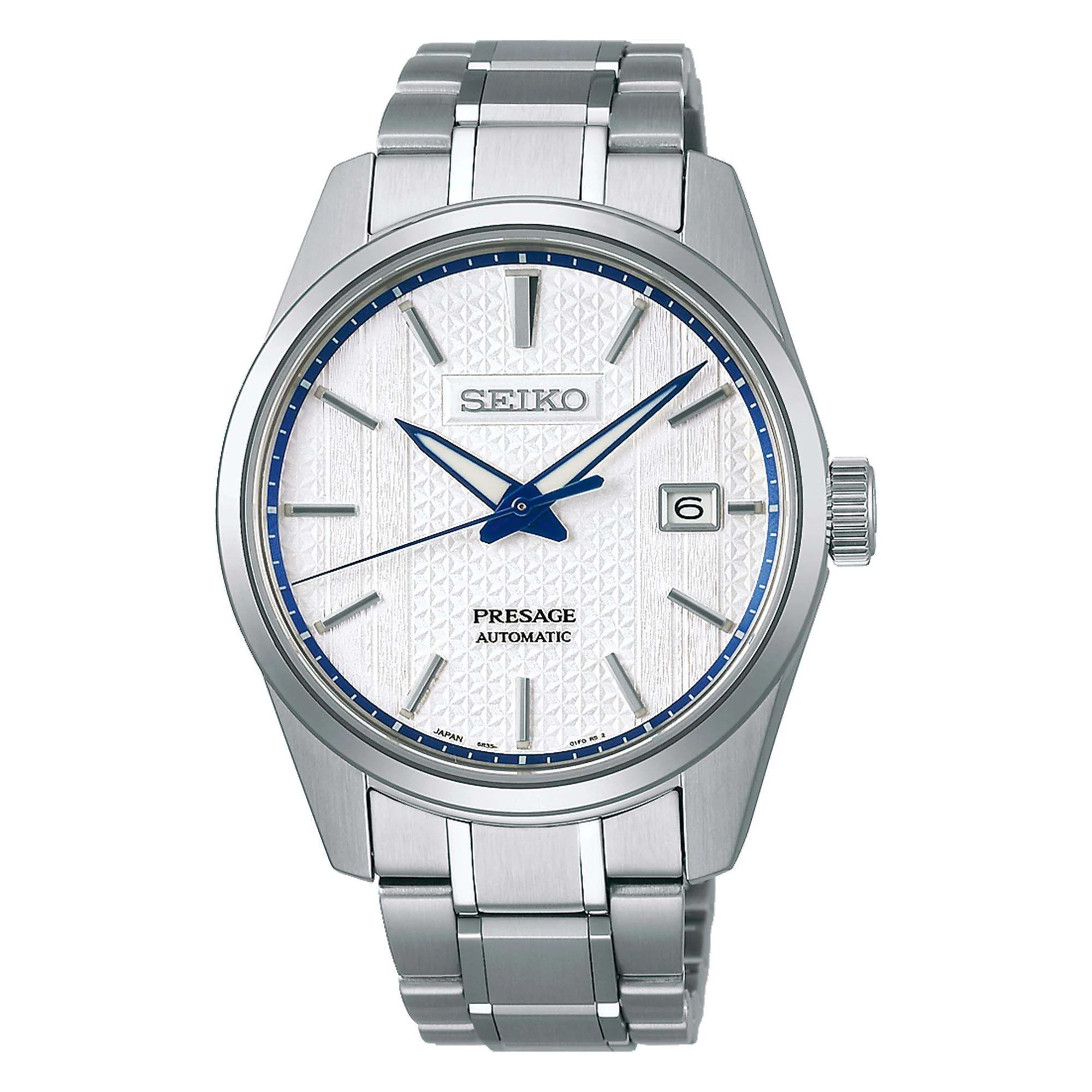 Seiko Presage Sharp Edged Series Zero Halliburton Automatic White Dial Stainless Steel Bracelet Men's Watch SPB277J1 - Image 3