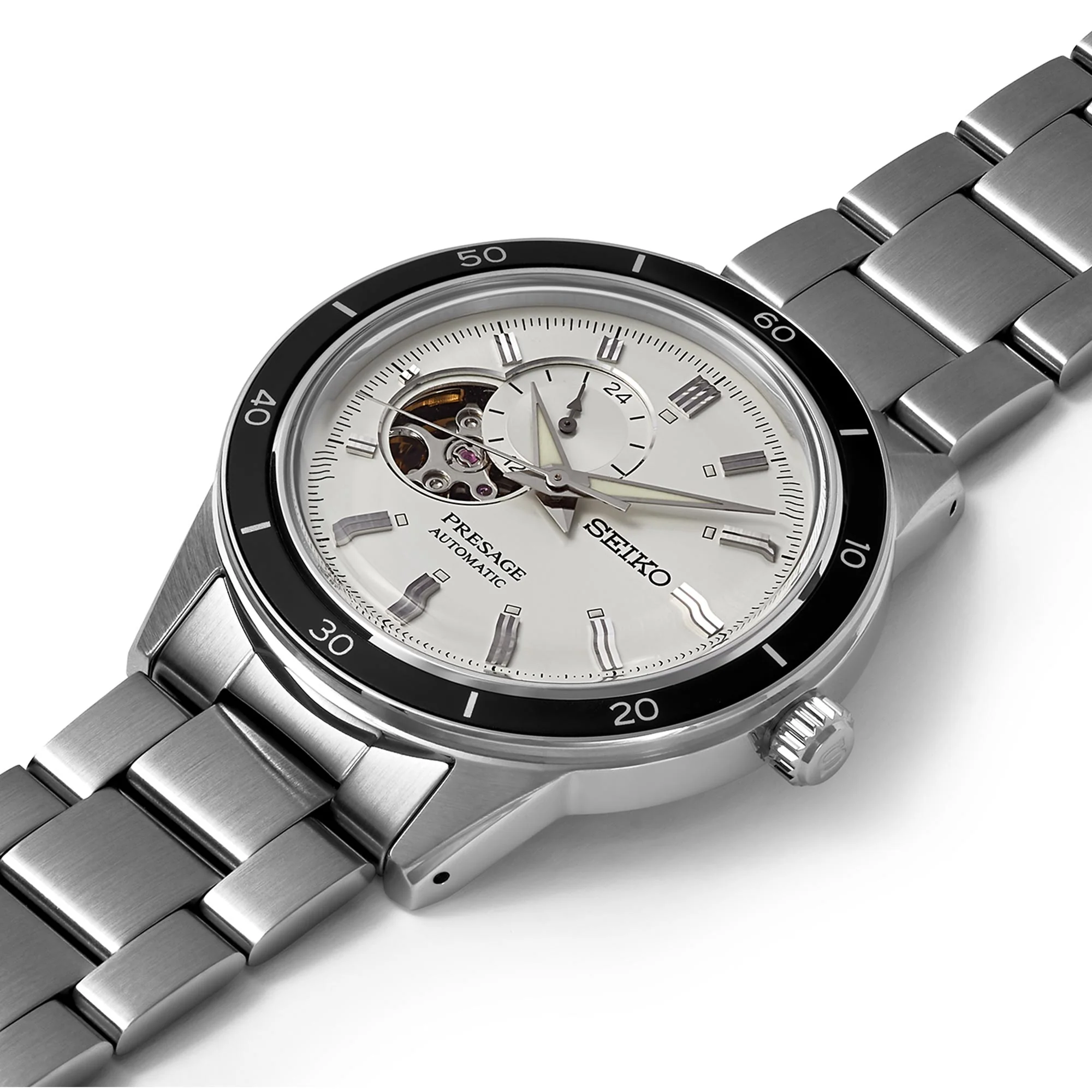 Seiko Presage Style 60's Automatic Silver Dial Stainless Steel Bracelet Men's Watch SSA423J1 - Image 7