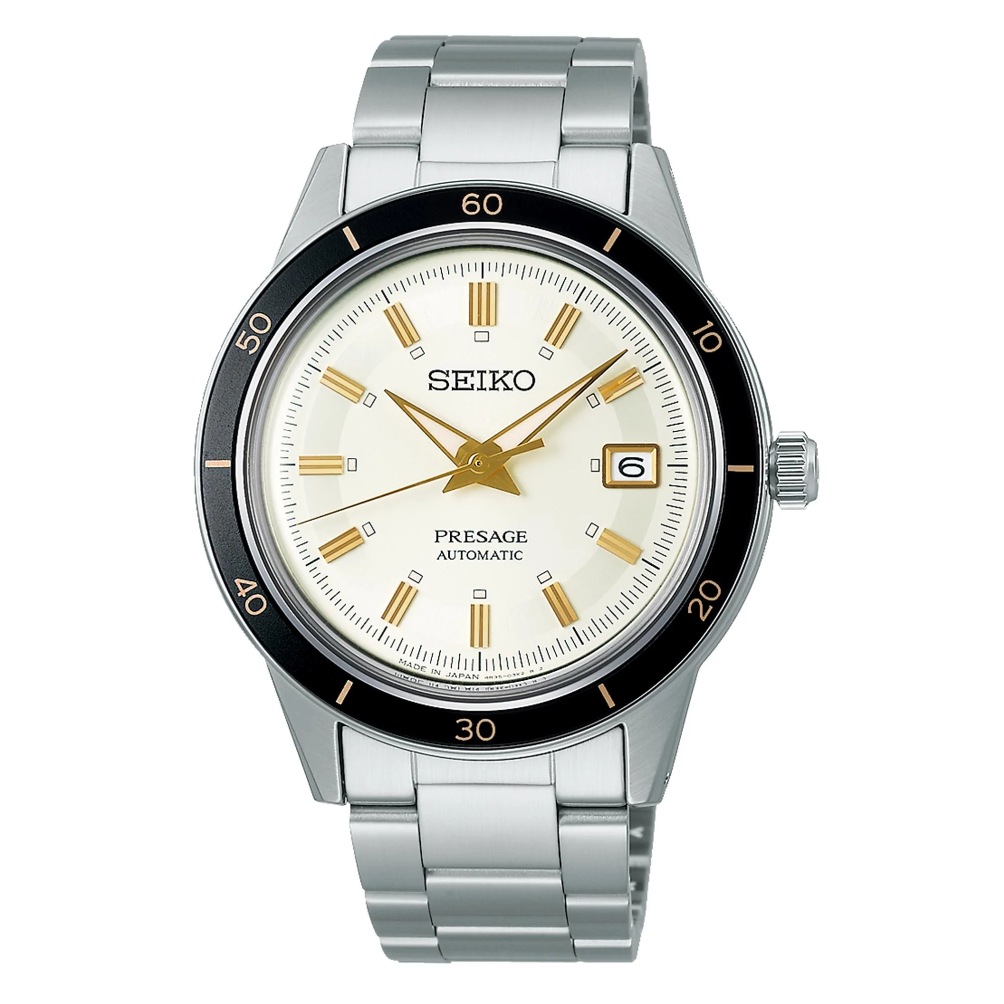 Seiko Presage Style 60's Automatic White Dial Stainless Steel Bracelet Men's Watch SRPG03J1 - Image 6