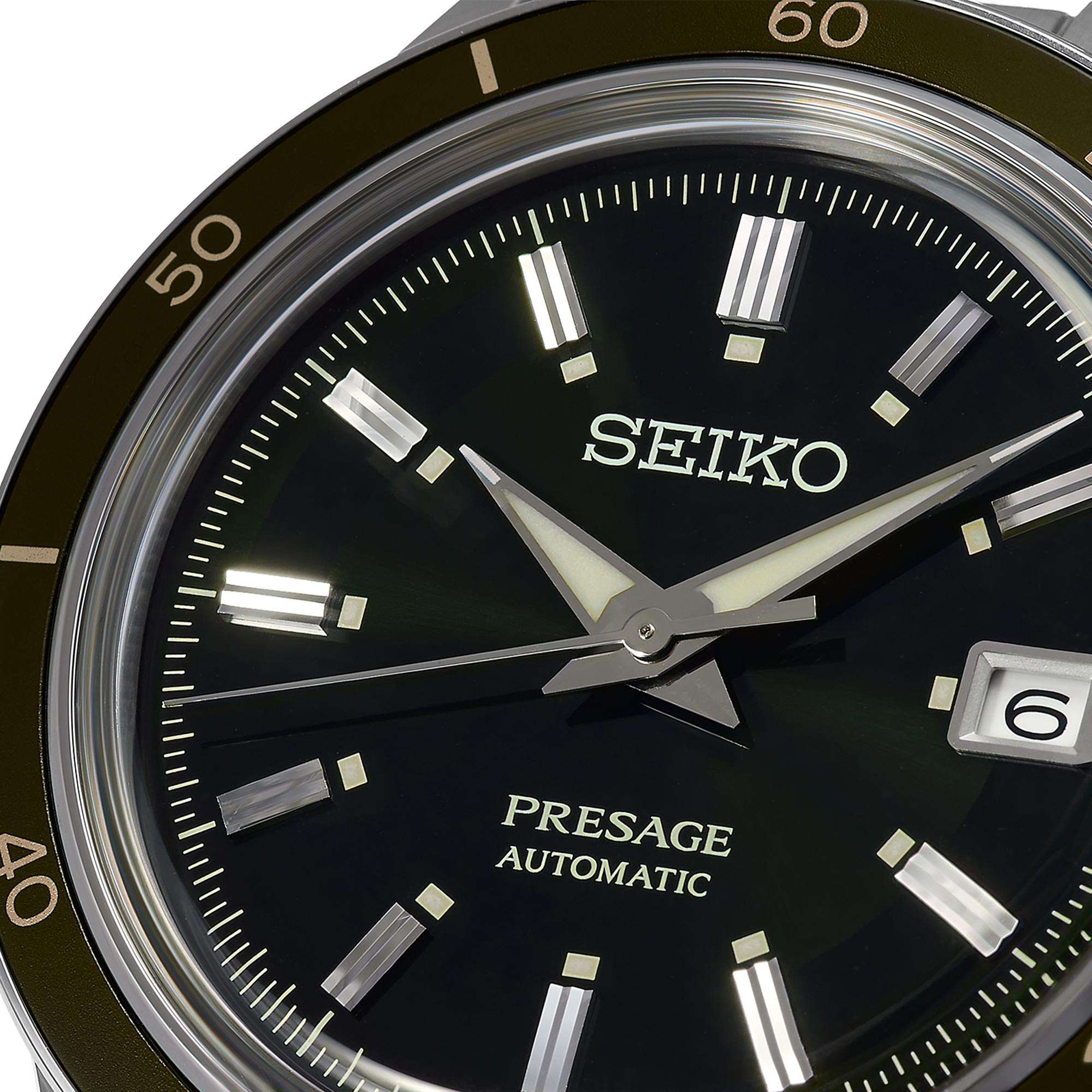 Seiko Presage Style 60's Automatic Black Dial Stainless Steel Bracelet Men's Watch SRPG07J1 - Image 4