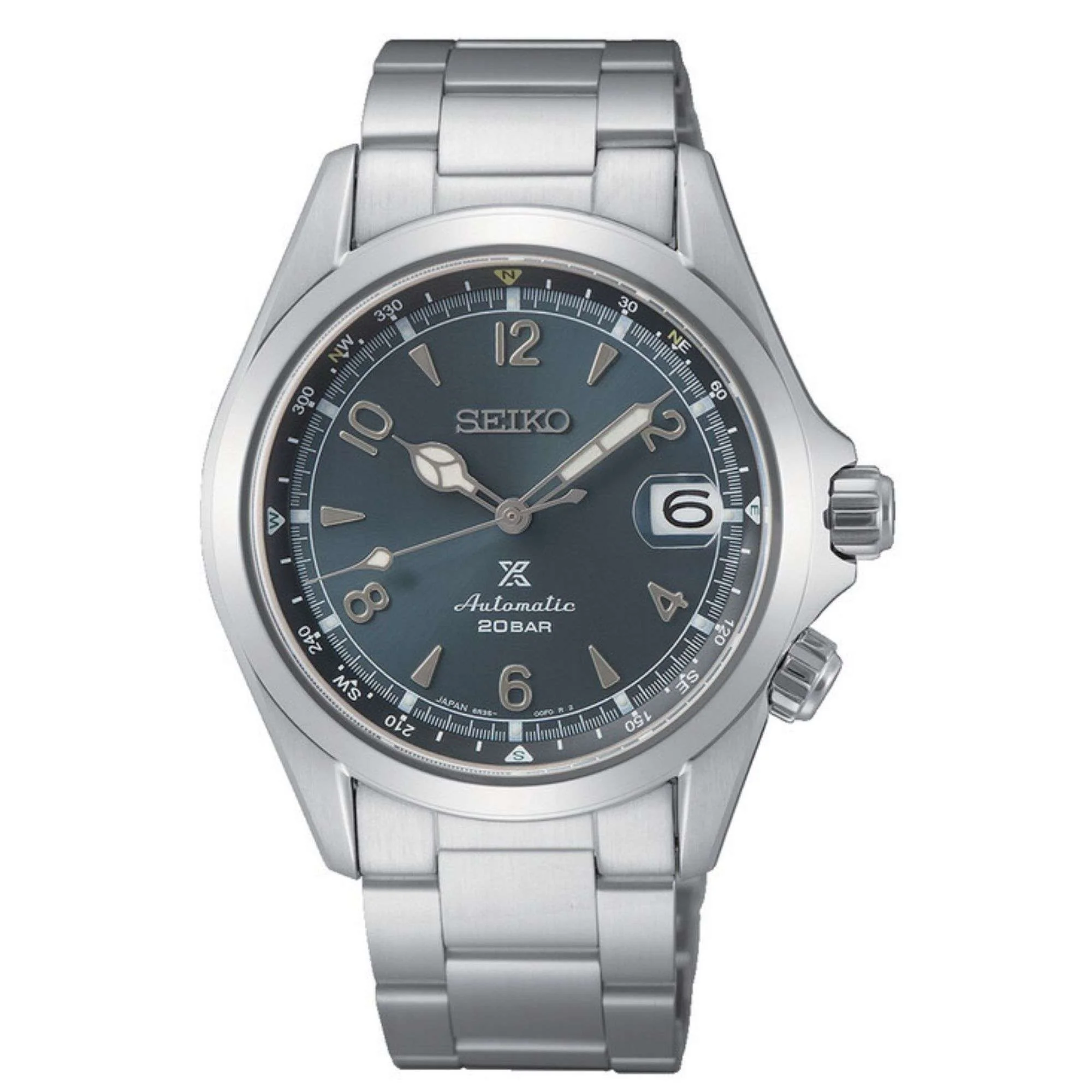 Seiko Prospex Alpinist 2021 European Limited Edition Automatic Grey Dial Stainless Steel Bracelet Men's Watch SPB197J1 - Image 6