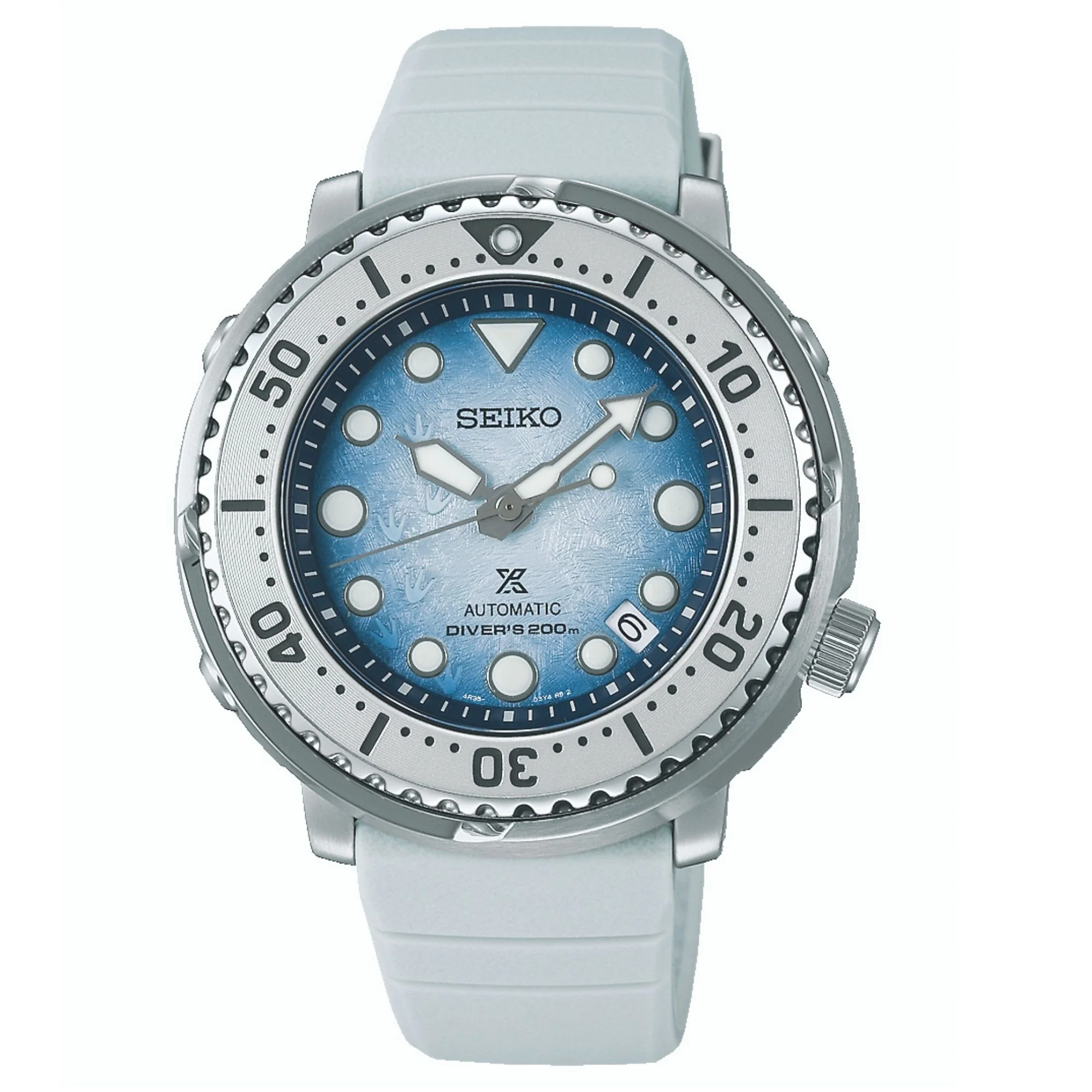 Seiko Prospex Antarctica Tuna Save the Ocean Automatic Blue Dial Silicone Bracelet Men's Watch SRPG59K1 - Image 6