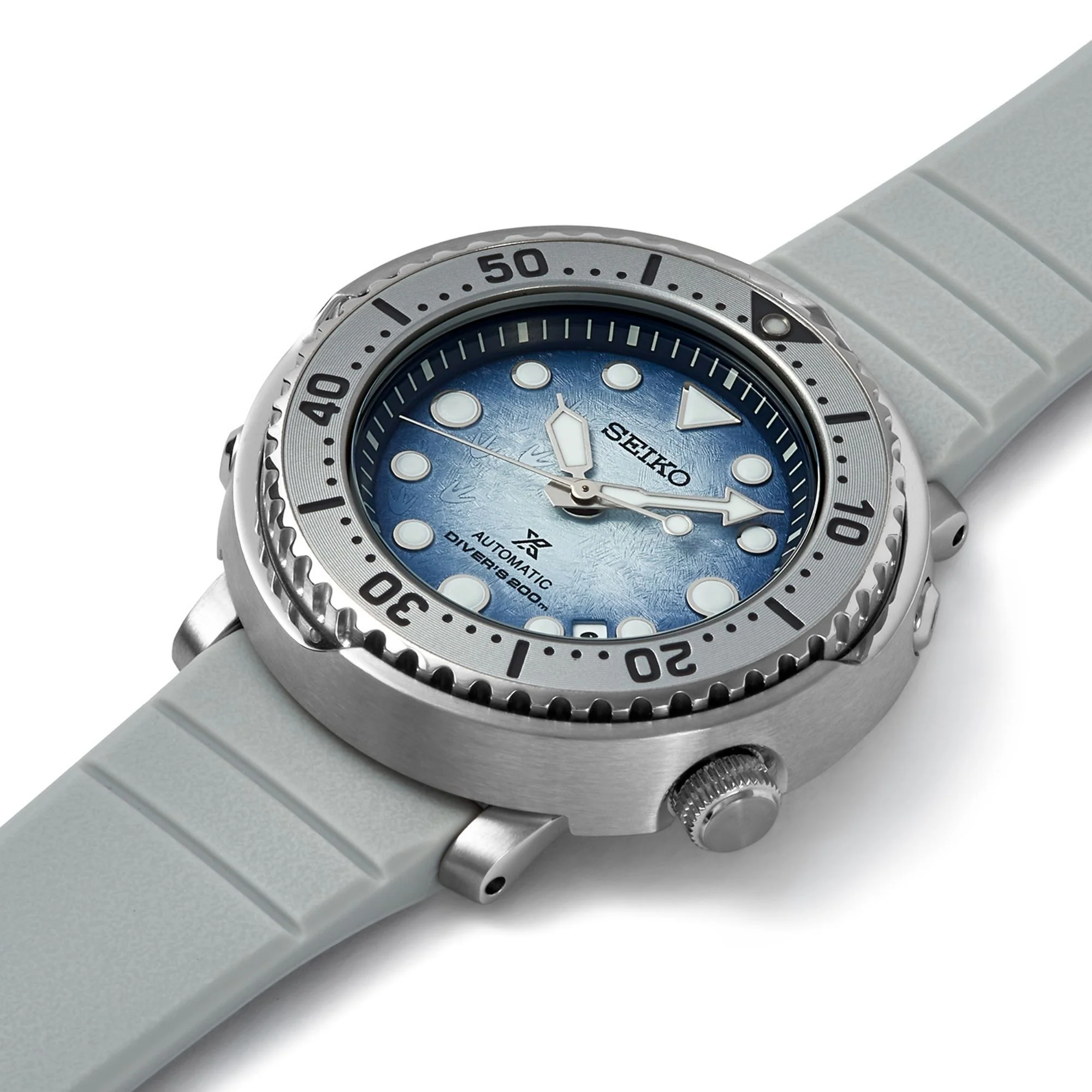Seiko Prospex Antarctica Tuna Save the Ocean Automatic Blue Dial Silicone Bracelet Men's Watch SRPG59K1 - Image 7