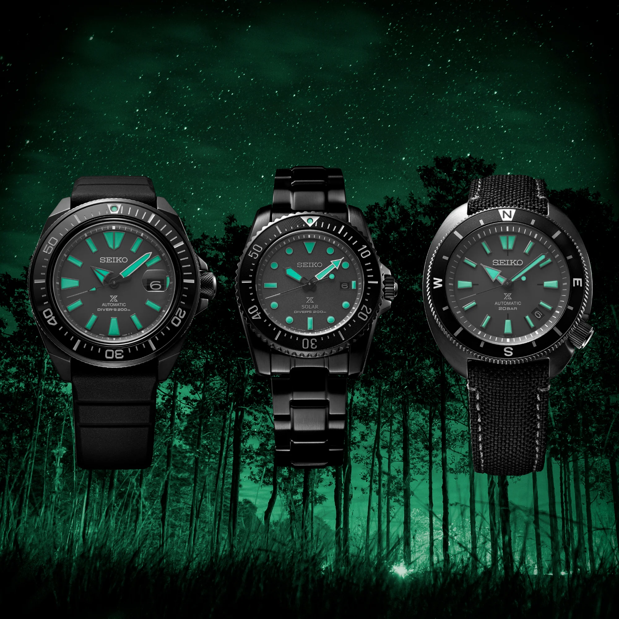 Seiko Prospex Black Series 'Night Vision' King Samurai Automatic Limited Edition Watch SRPH97K1 - Image 4