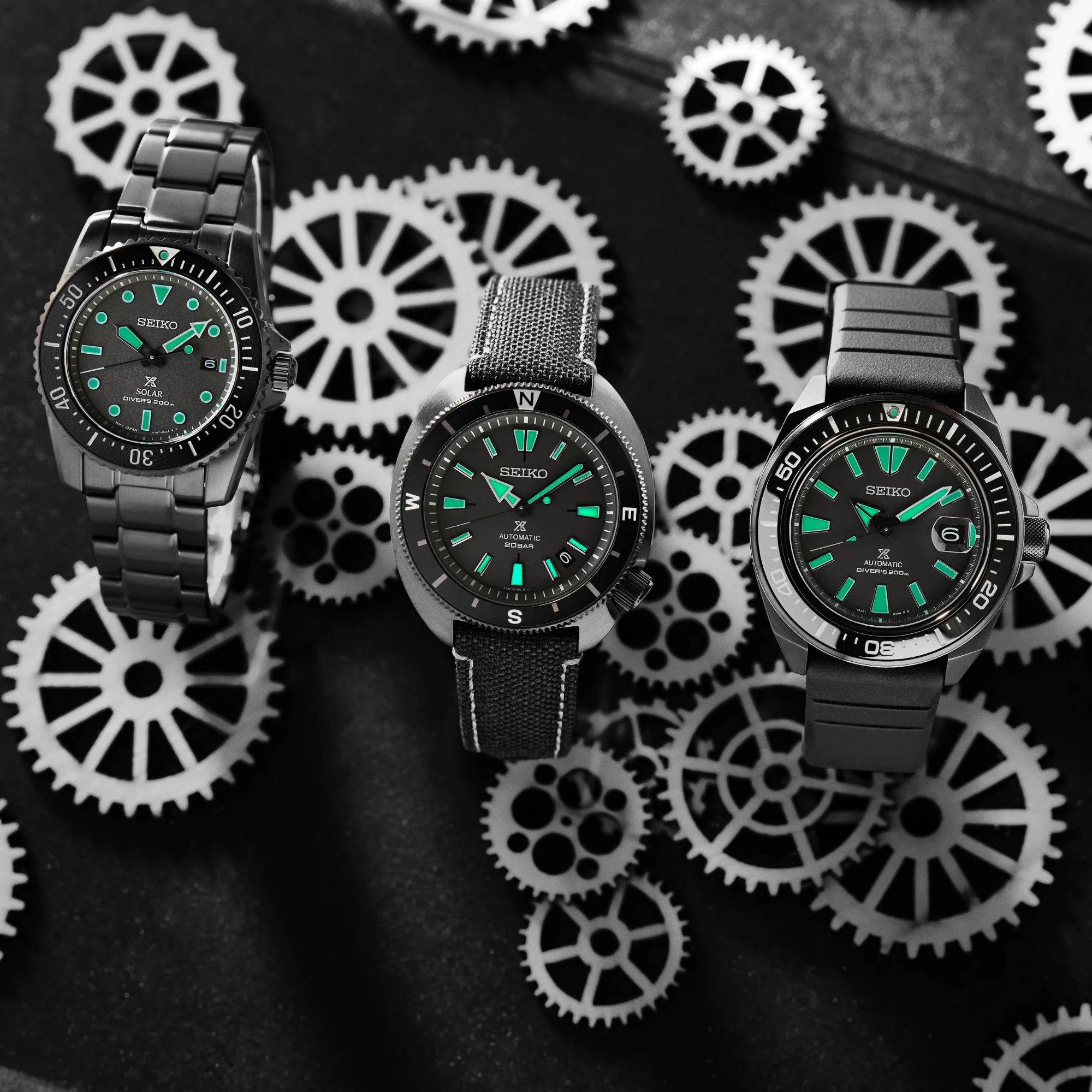Seiko Prospex Black Series Night Vision Tortoise Automatic Limited Edition Watch SRPH99K1 - Image 4