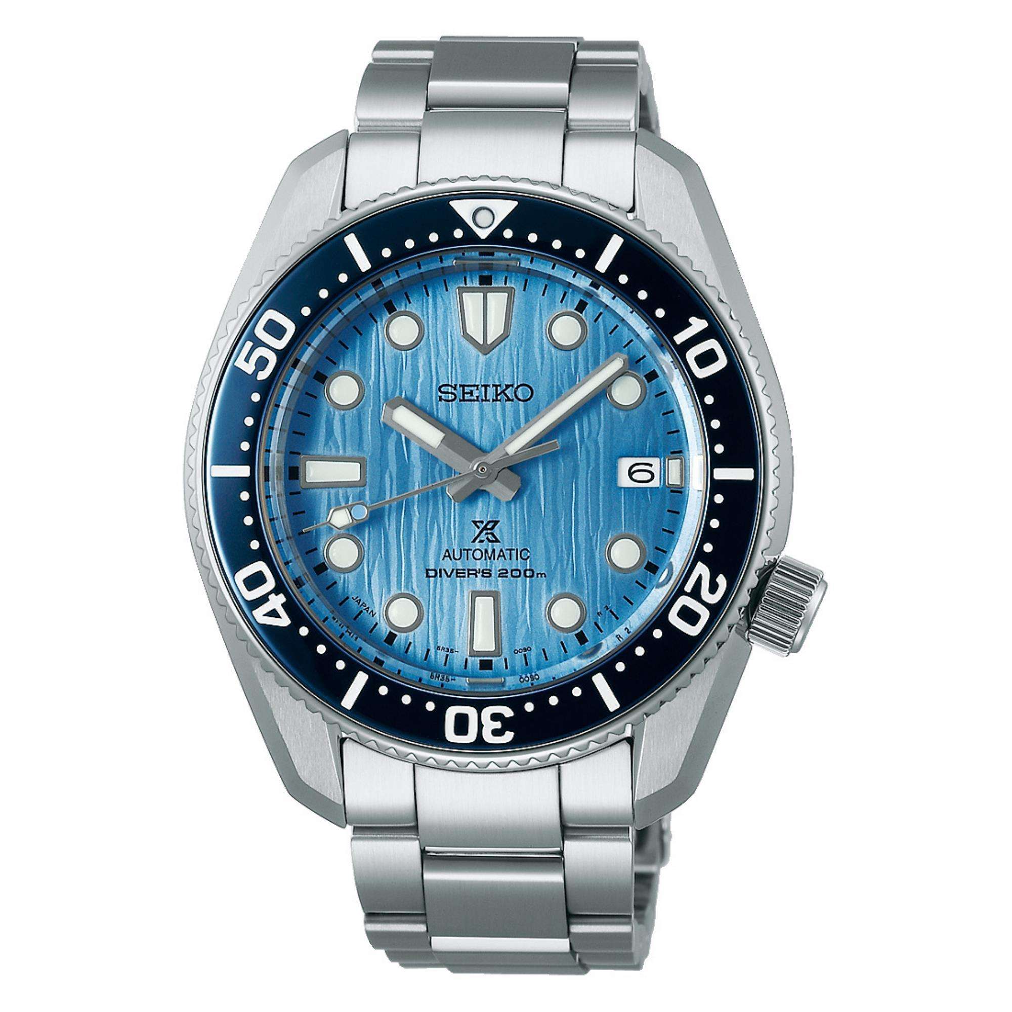 Seiko Prospex Glacier Save The Ocean 1968 Re-Interpretation Automatic Blue Dial Stainless Steel Bracelet Men's Watch SPB299J1 - Image 6