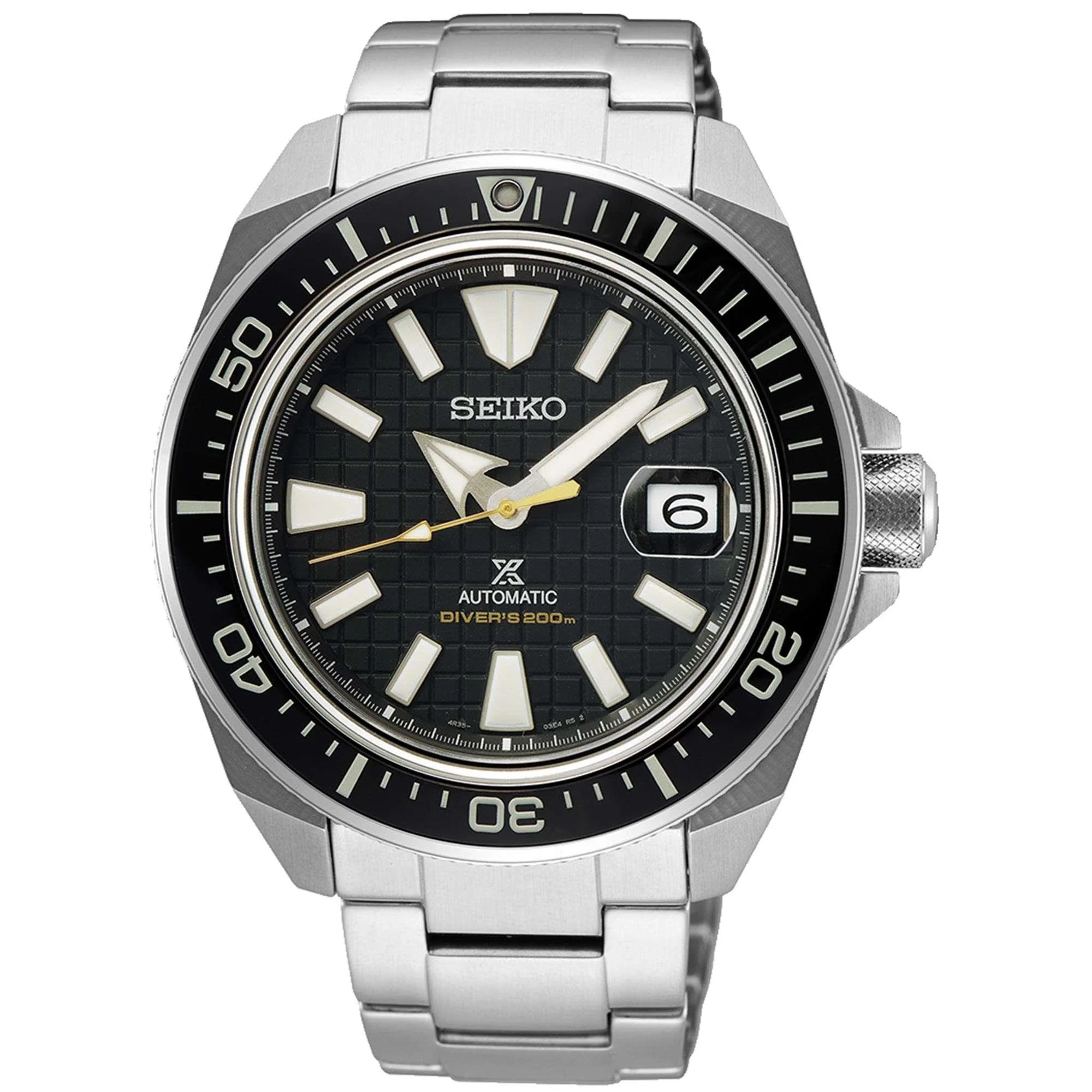 Seiko Prospex King Samurai Automatic Black Dial Silver Steel Bracelet Men's Watch SRPE35K1 - Image 3