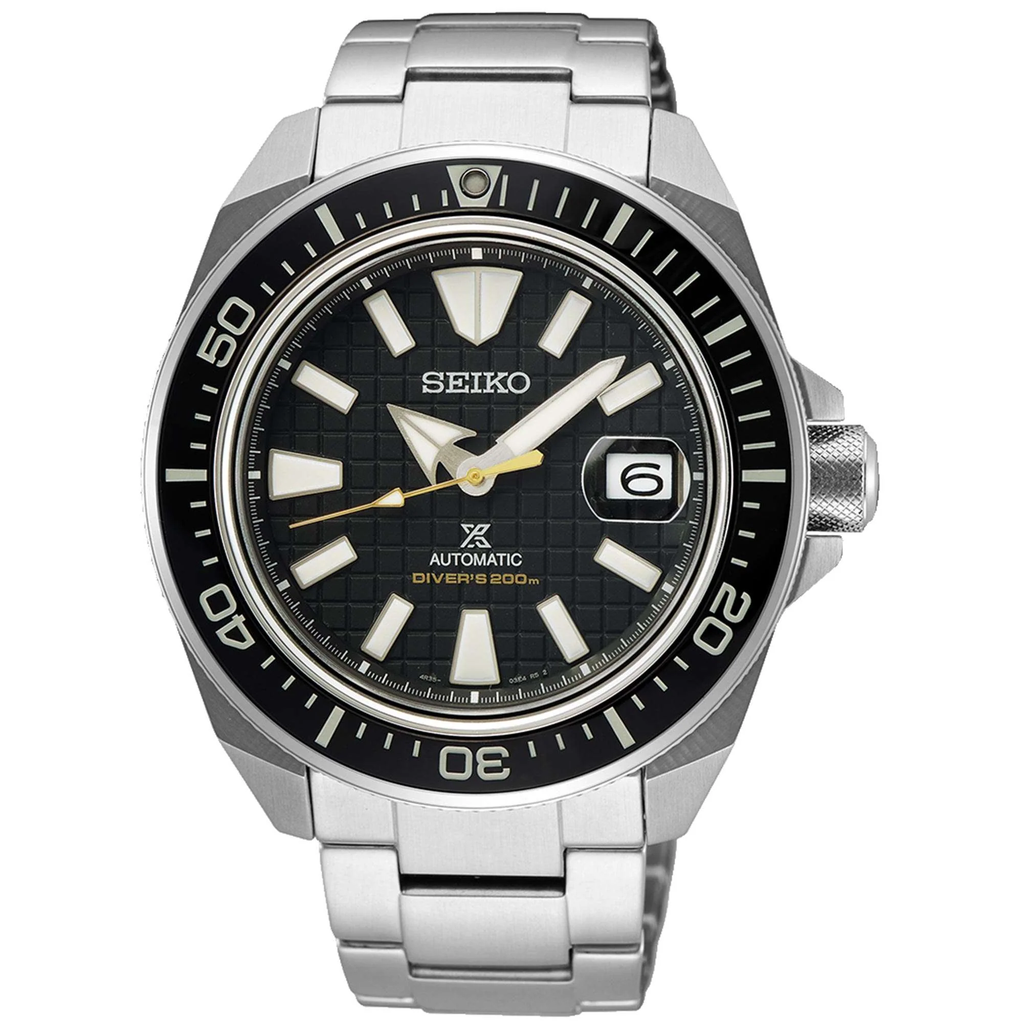 Seiko Prospex King Samurai Automatic Black Dial Silver Steel Bracelet Men's Watch SRPE35K1 - Image 4